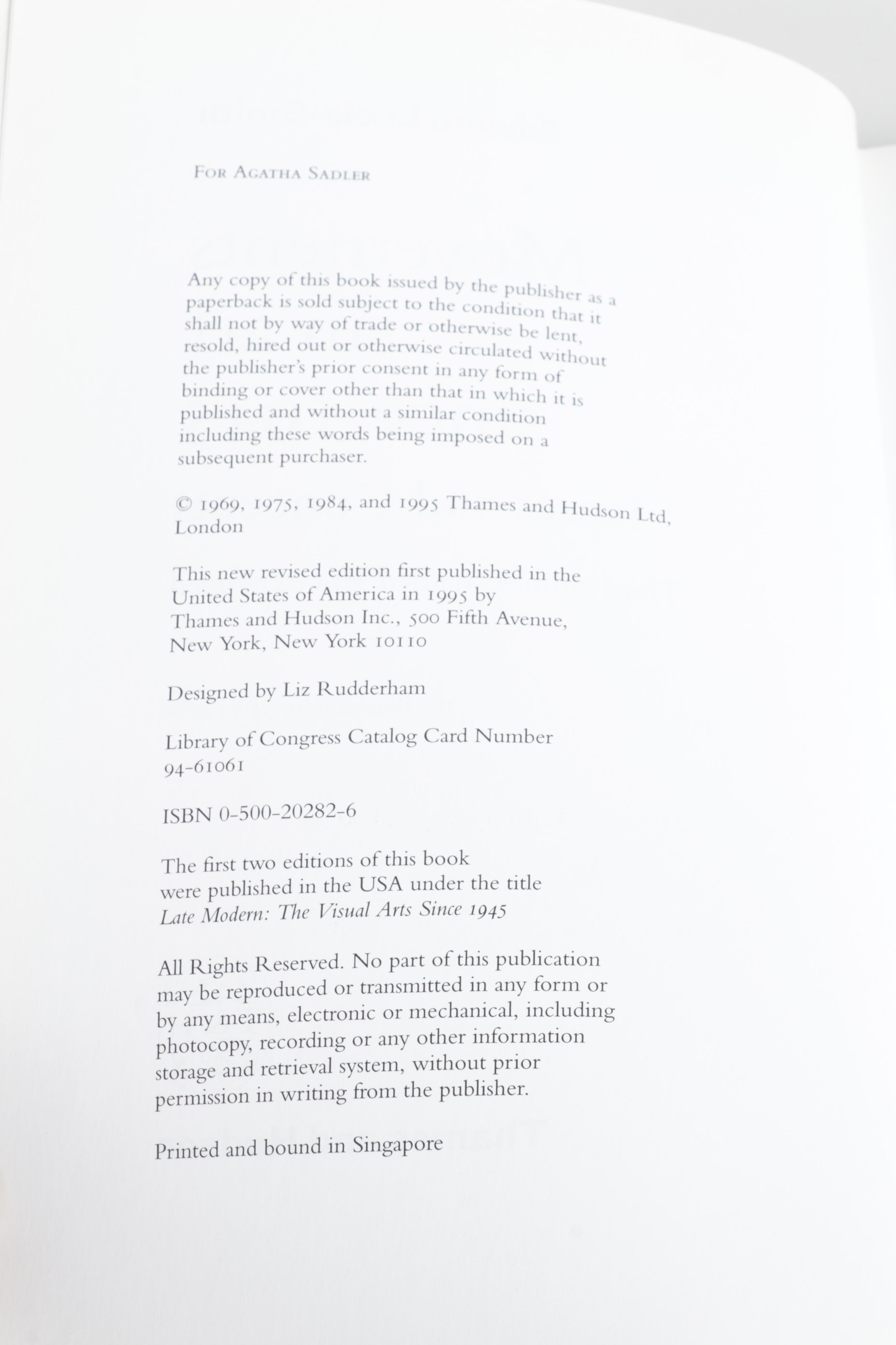 Modern Art Reference Books Including "Movements in Art Since 1945"