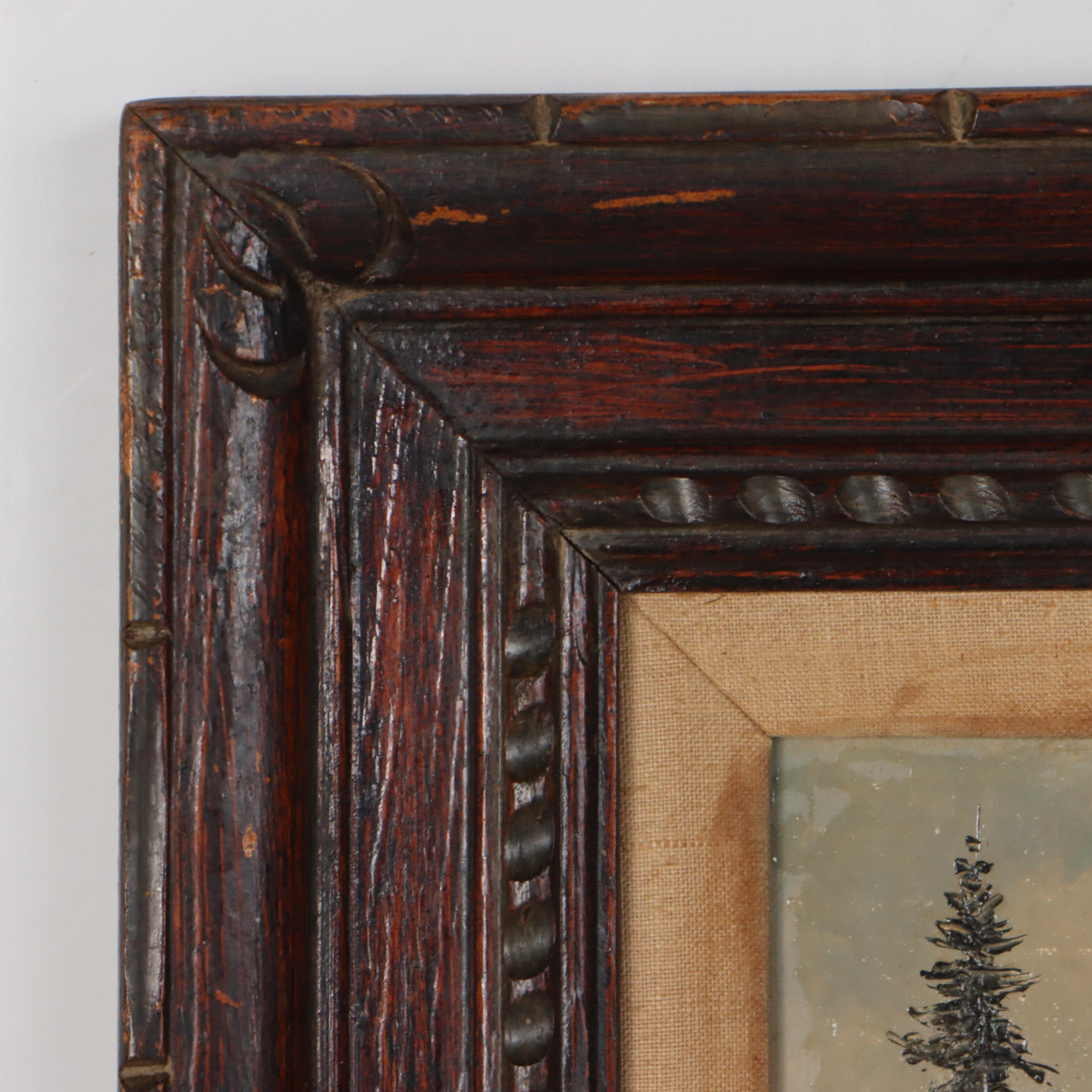 Keith Fay Landscape Oil Painting "Alpine Garden," Mid-20th Century