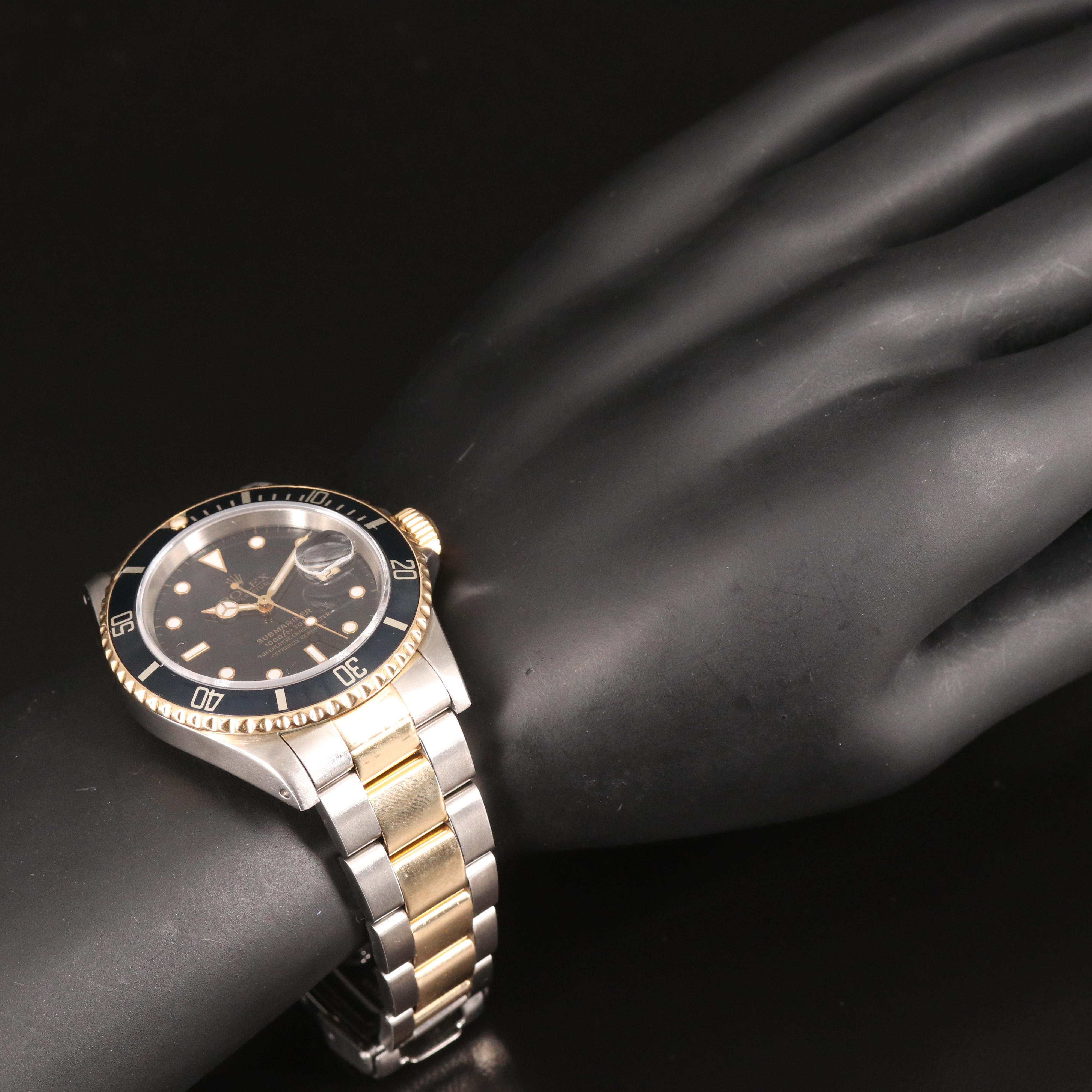 1991 Rolex Submariner 18K and Stainless Watch