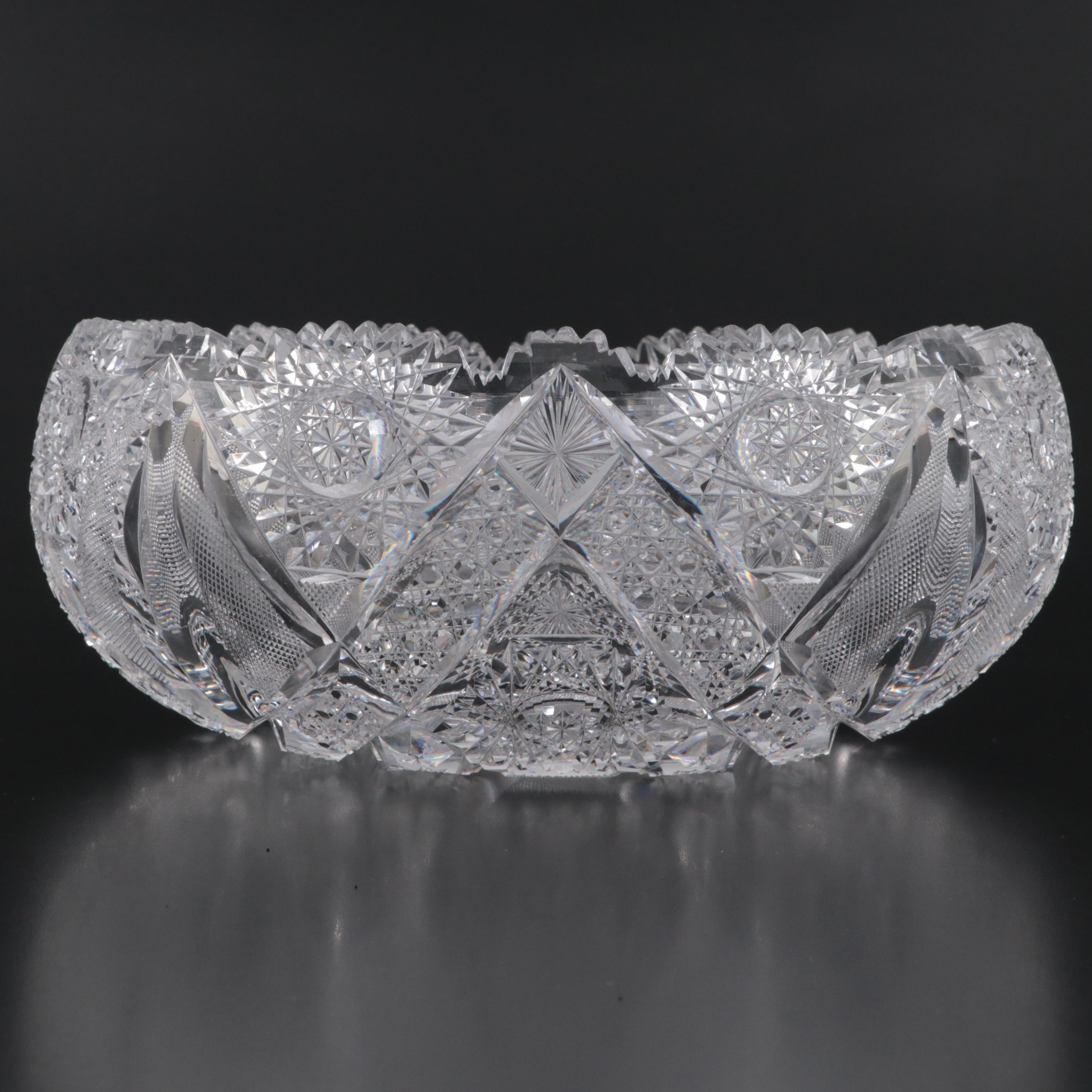 J. Hoare & Co. "Eleanor" American Brilliant Cut Glass Bowl, Late 19th Century