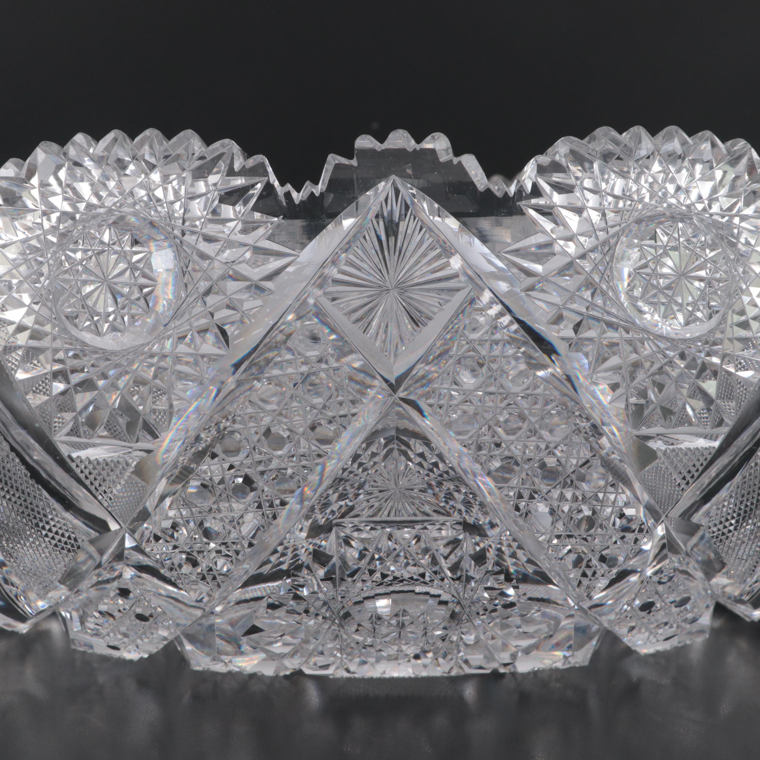 J. Hoare & Co. "Eleanor" American Brilliant Cut Glass Bowl, Late 19th Century