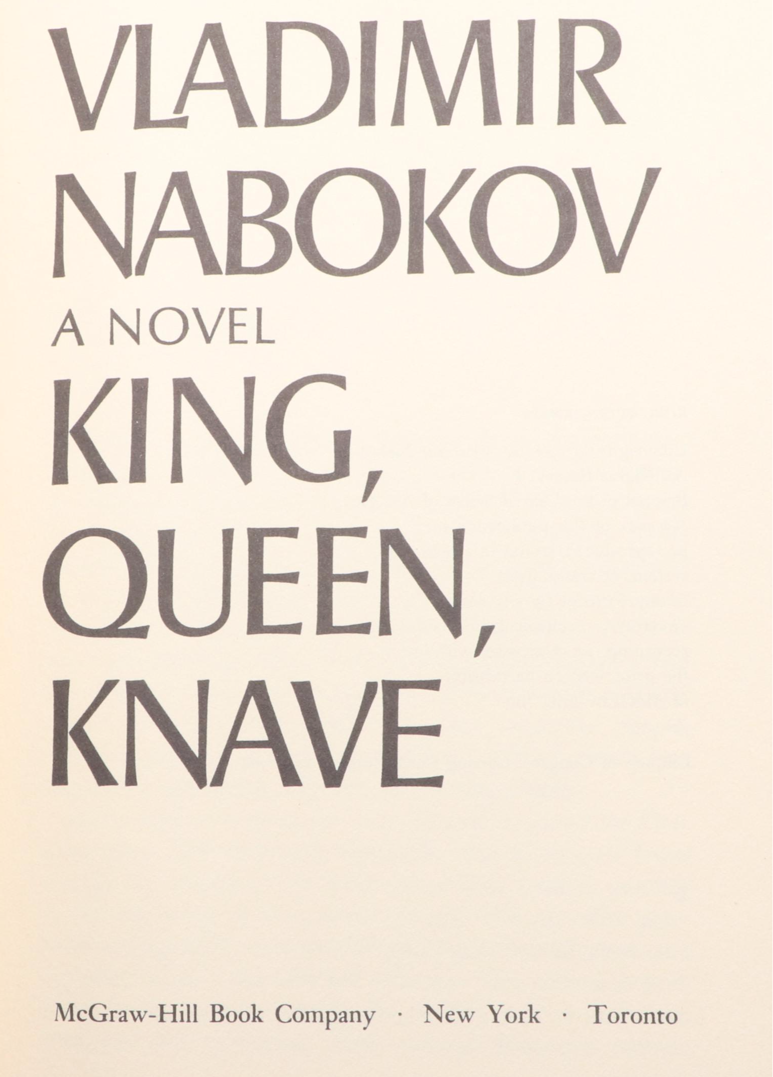 "Ada or Ardor, "King, Queen, Knave," and More Books by Vladimir Nabokov