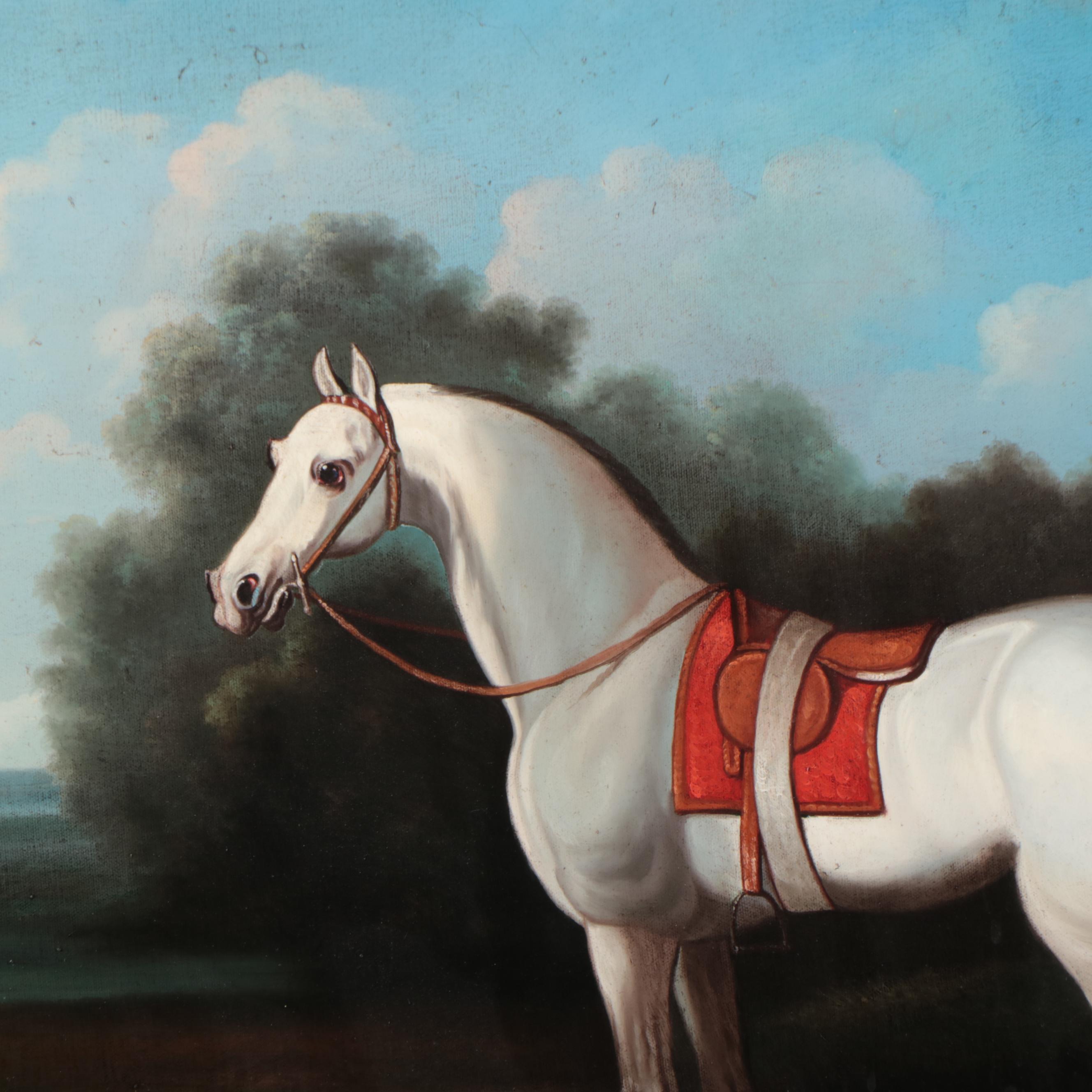 Shipley Oil Painting of Horse and Dog