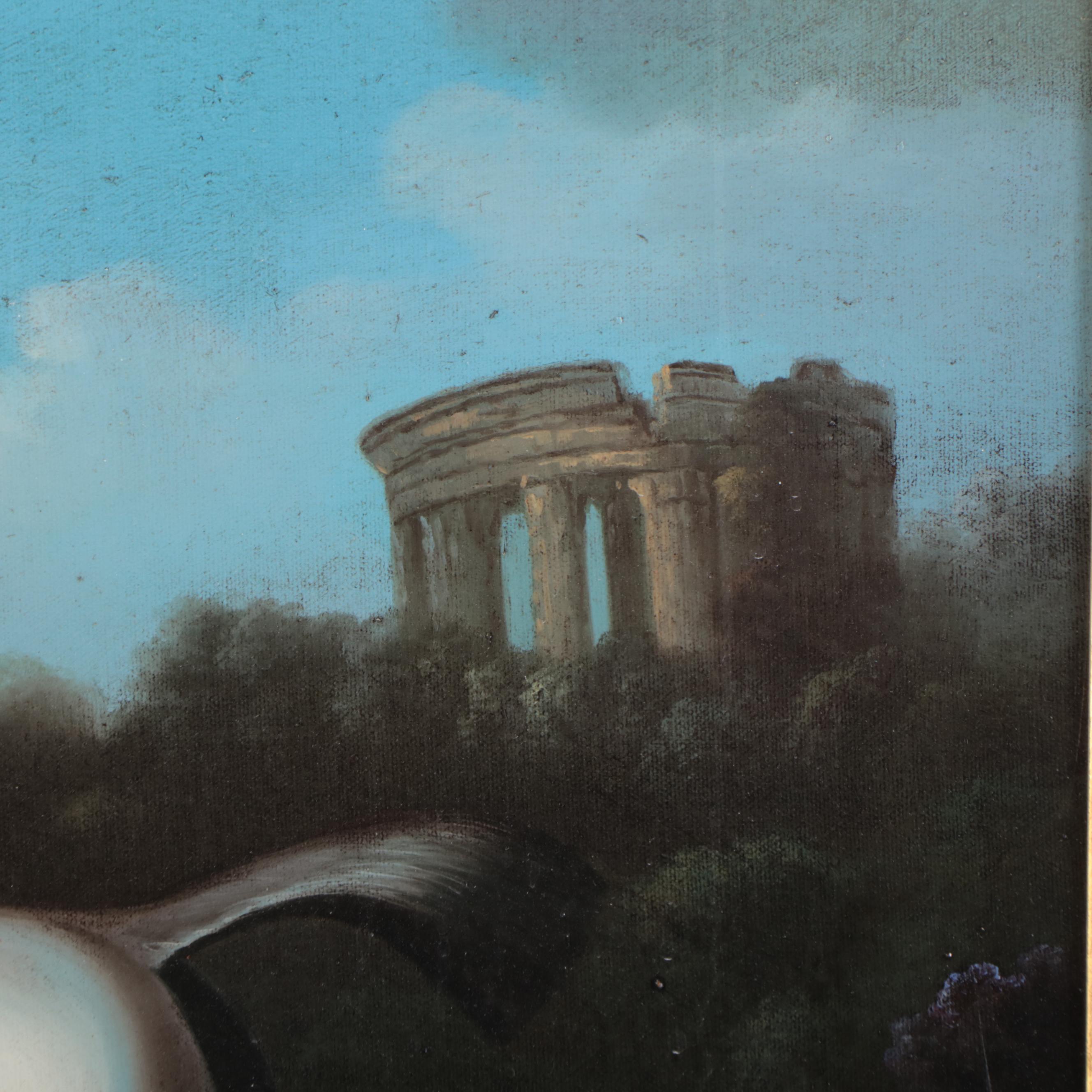 Shipley Oil Painting of Horse and Dog