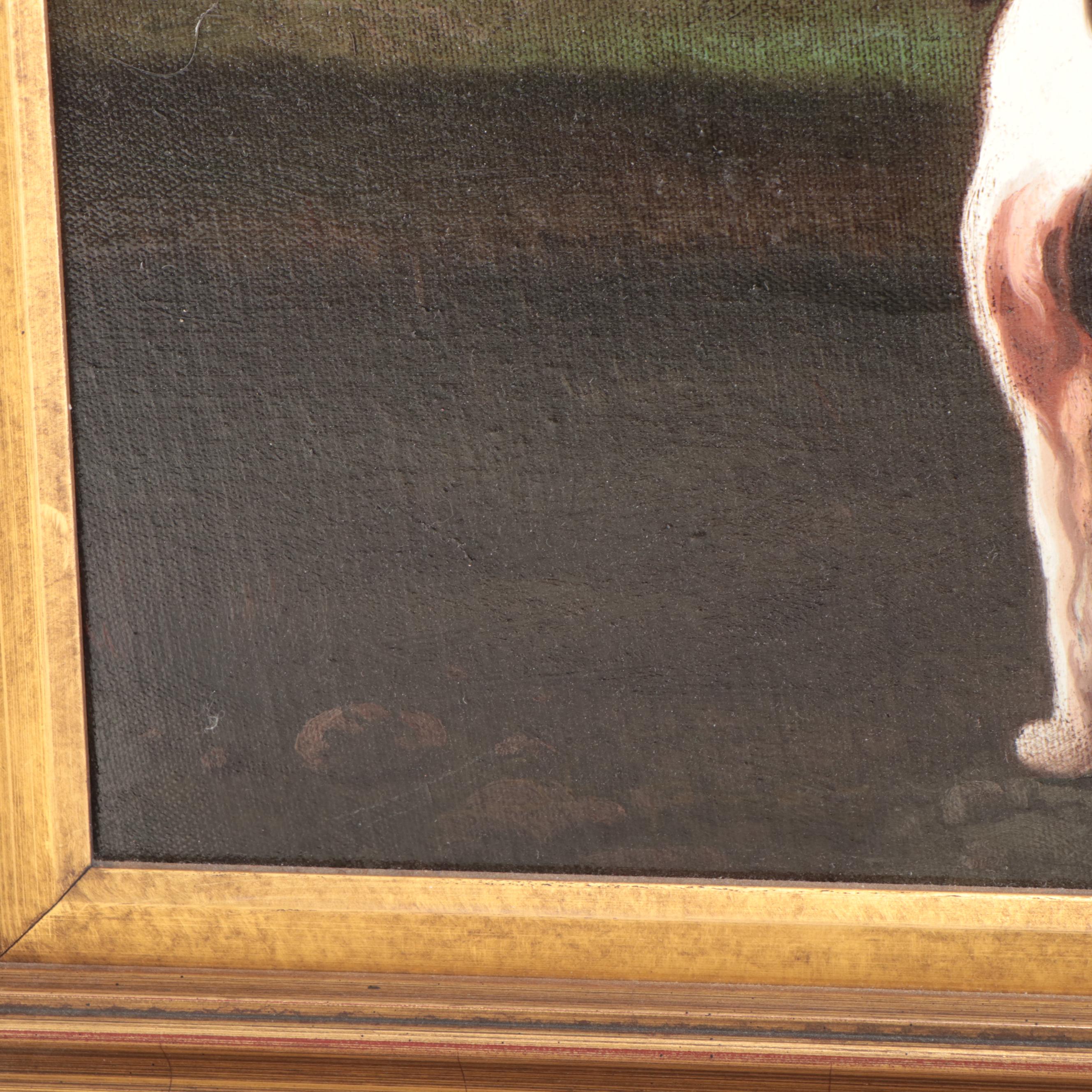 Shipley Oil Painting of Horse and Dog