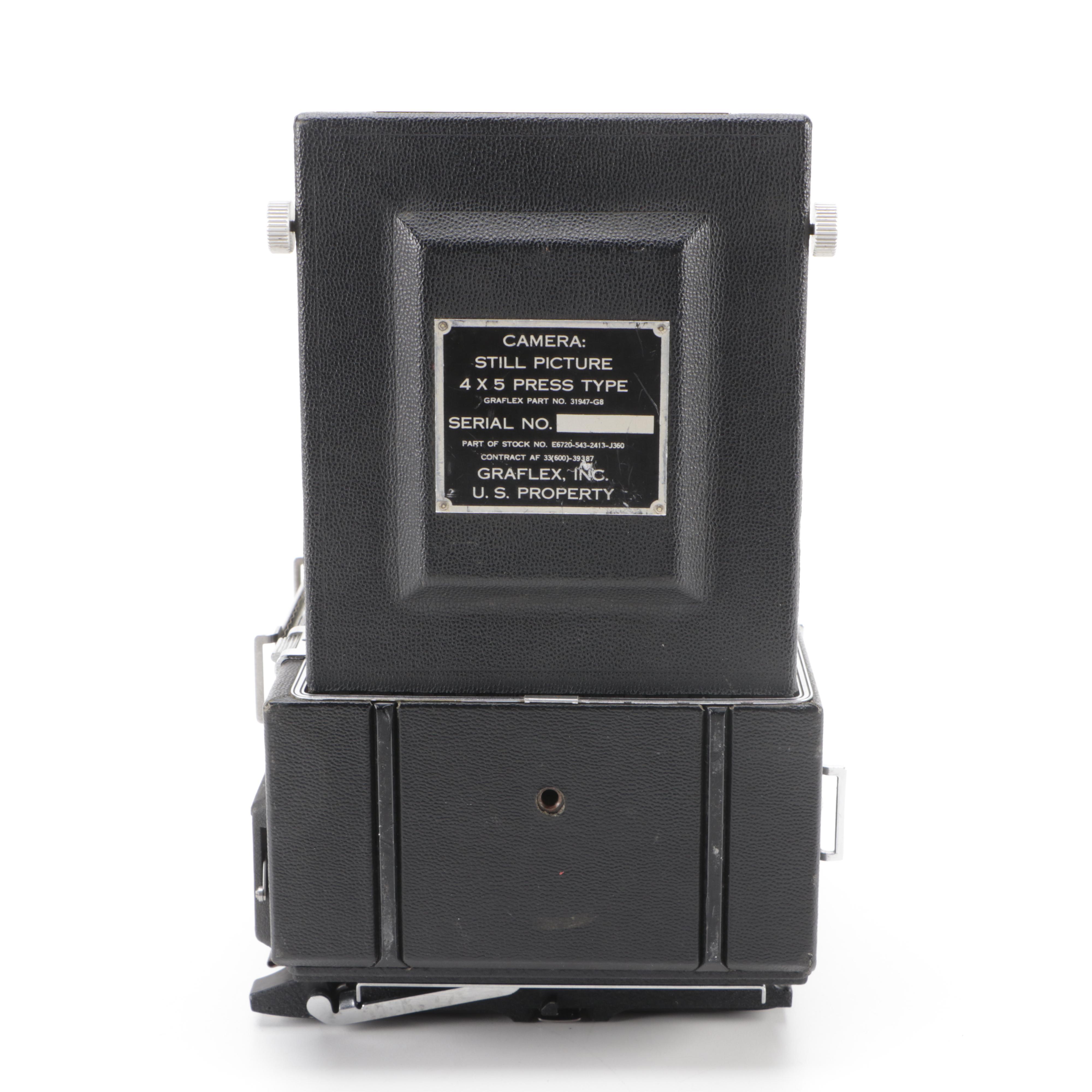 Graflex Speed Graphic Camera with Graphic 4 x 5 Film Holder