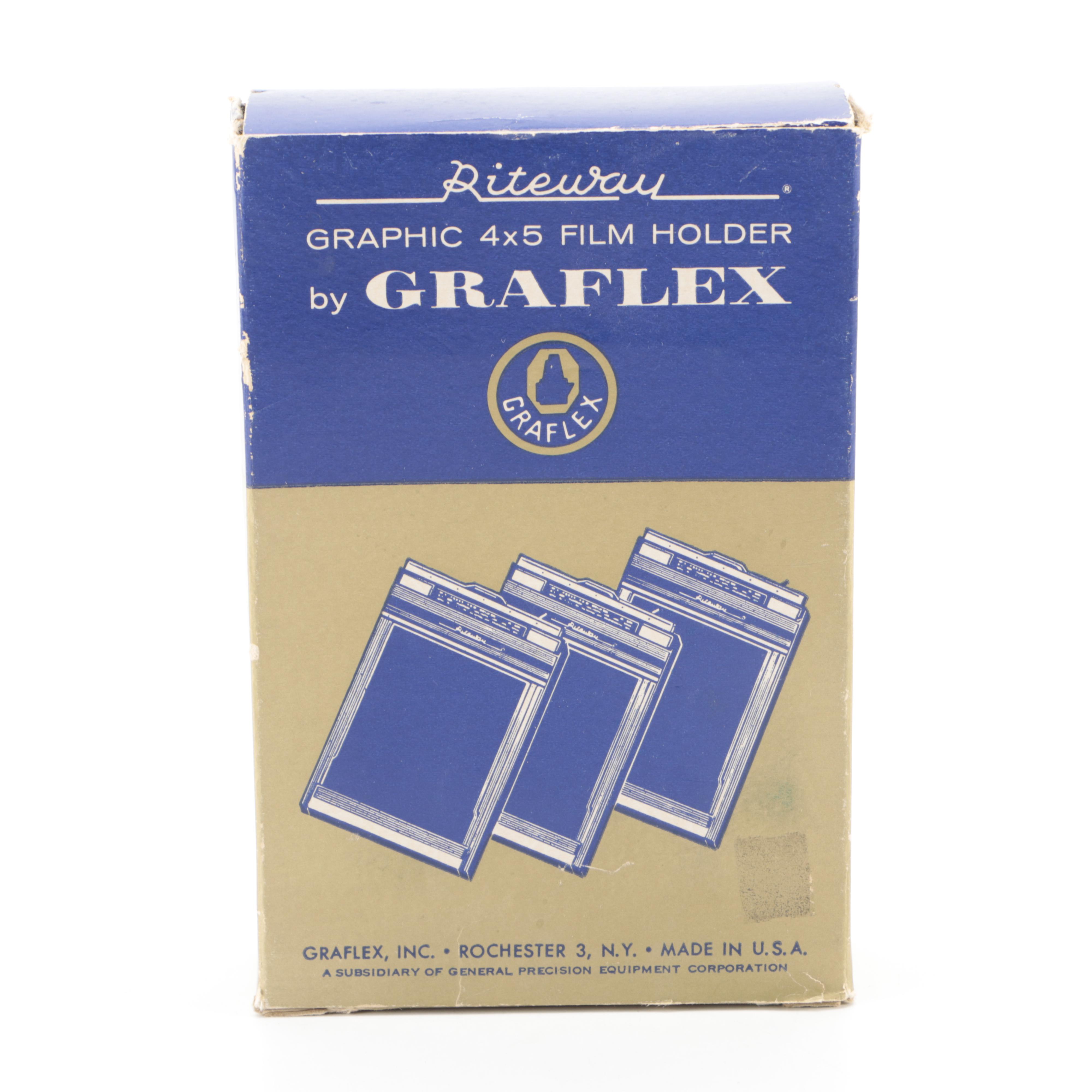 Graflex Speed Graphic Camera with Graphic 4 x 5 Film Holder