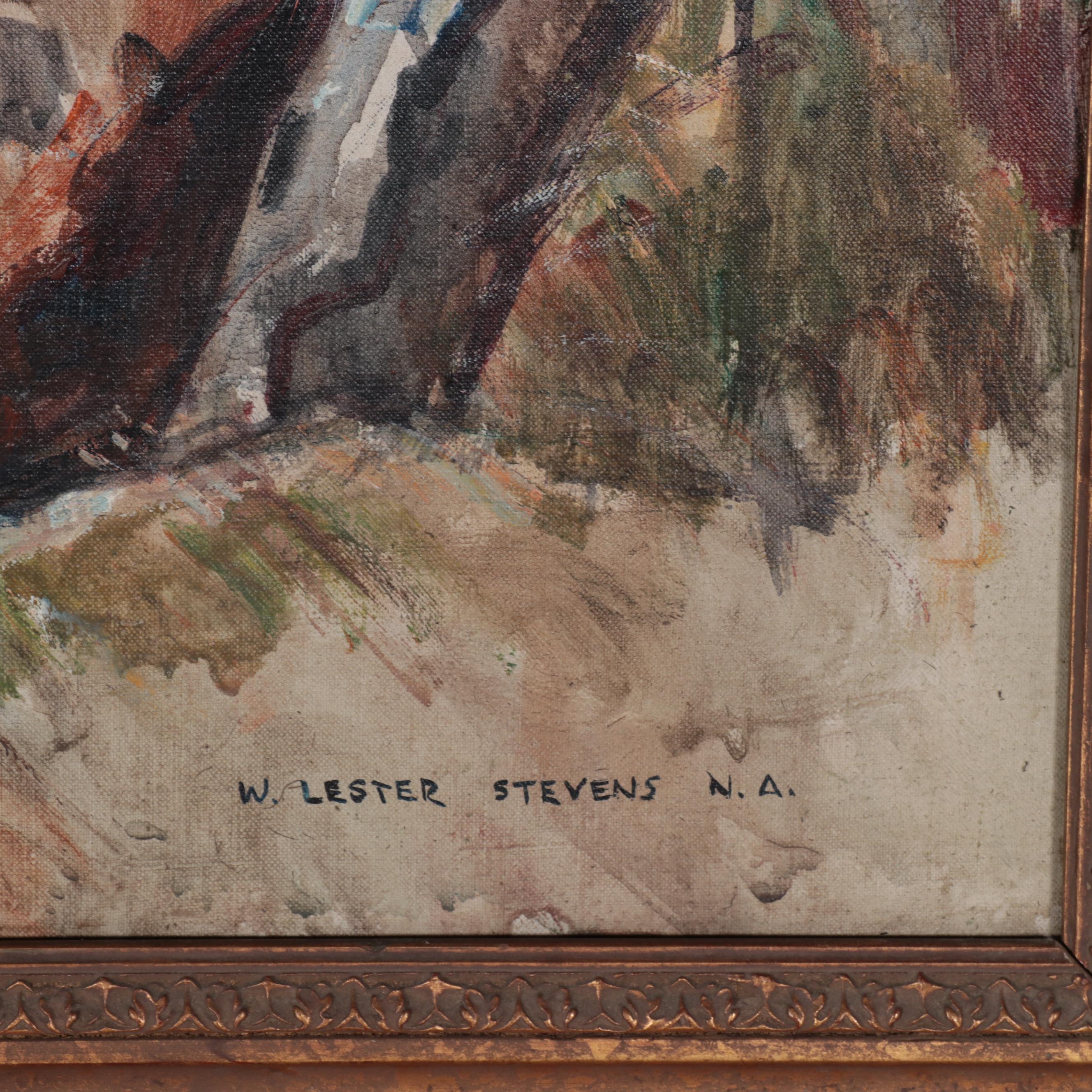 William Lester Stevens Oil Painting "Henderson Point"