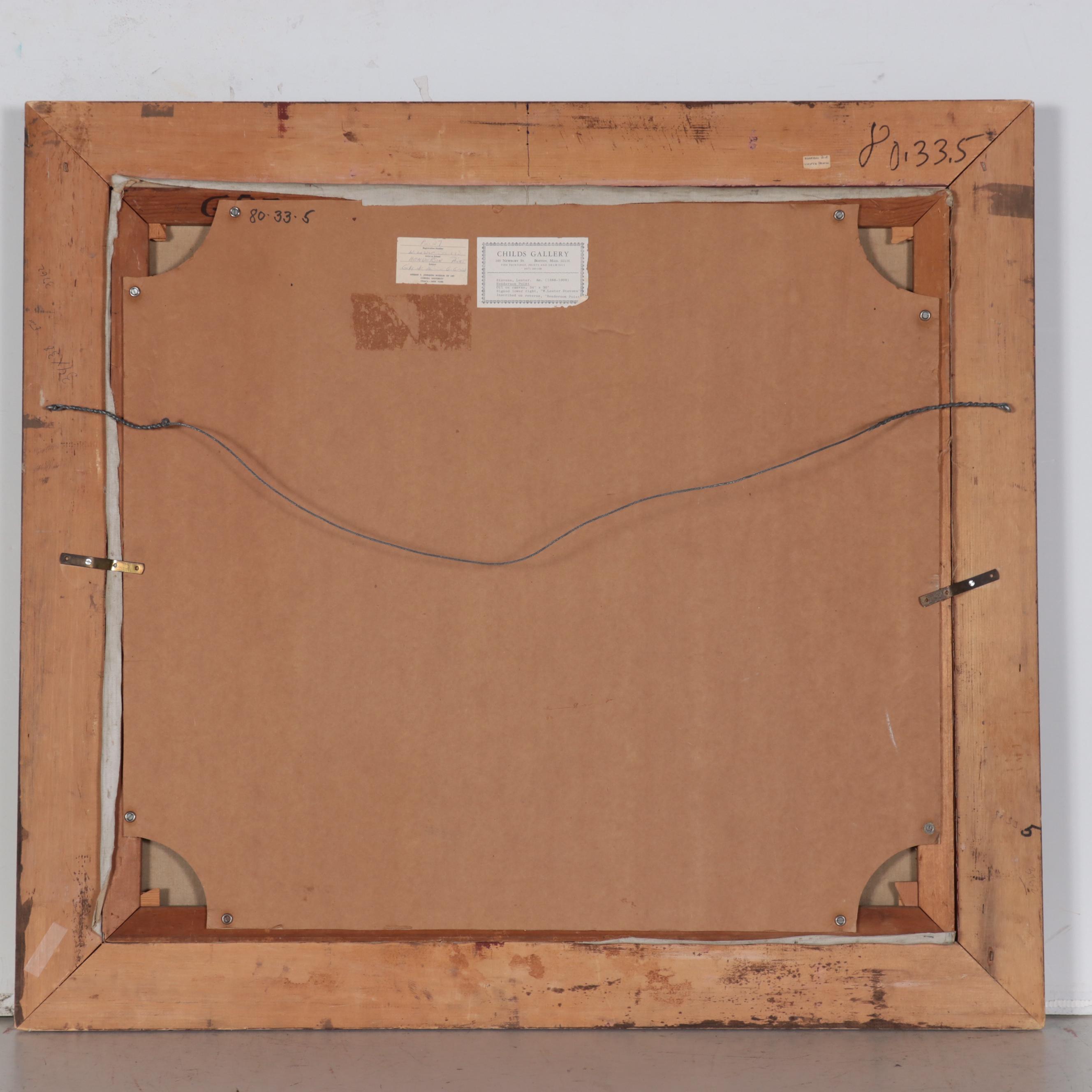 William Lester Stevens Oil Painting "Henderson Point"