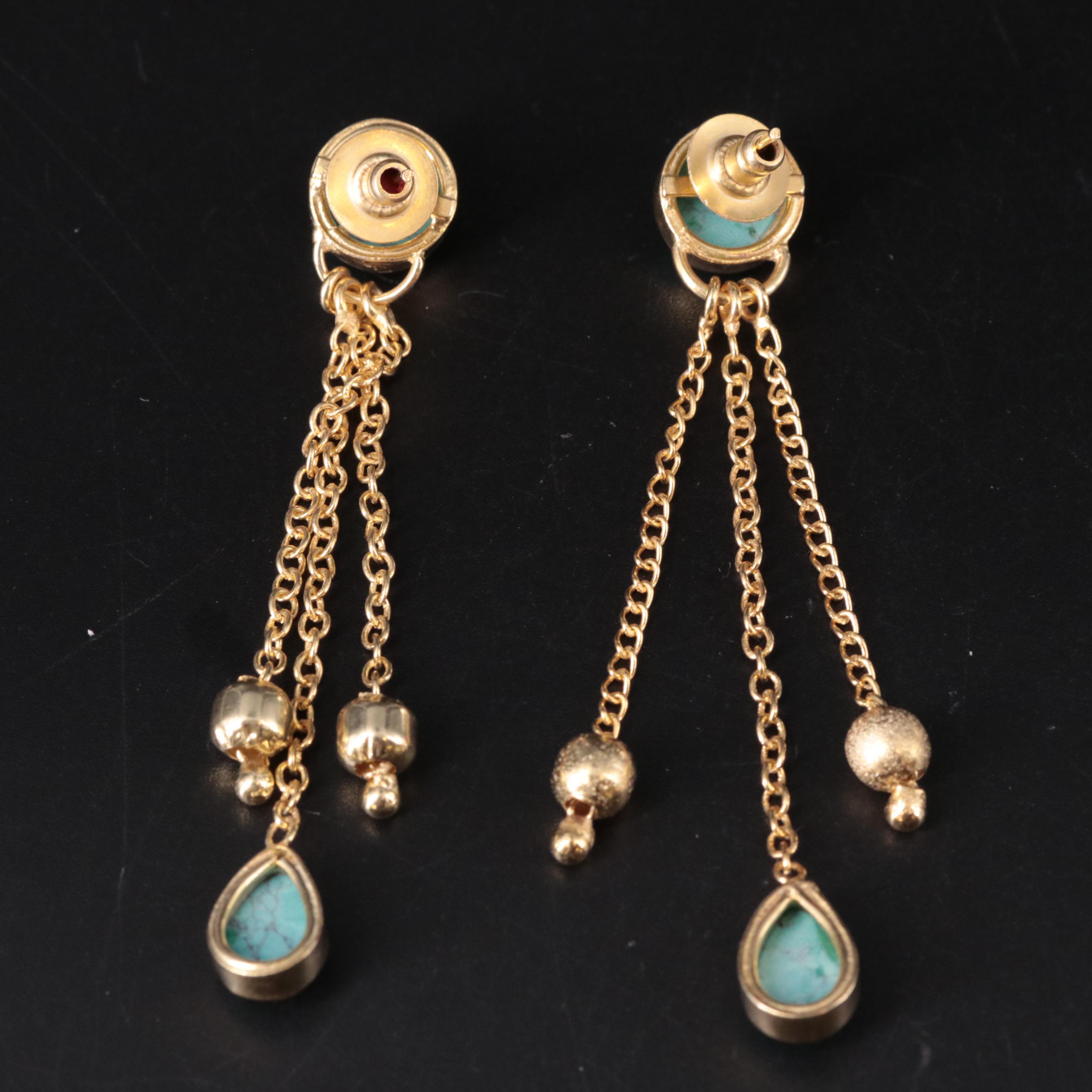 Turquoise Chandelier Earrings