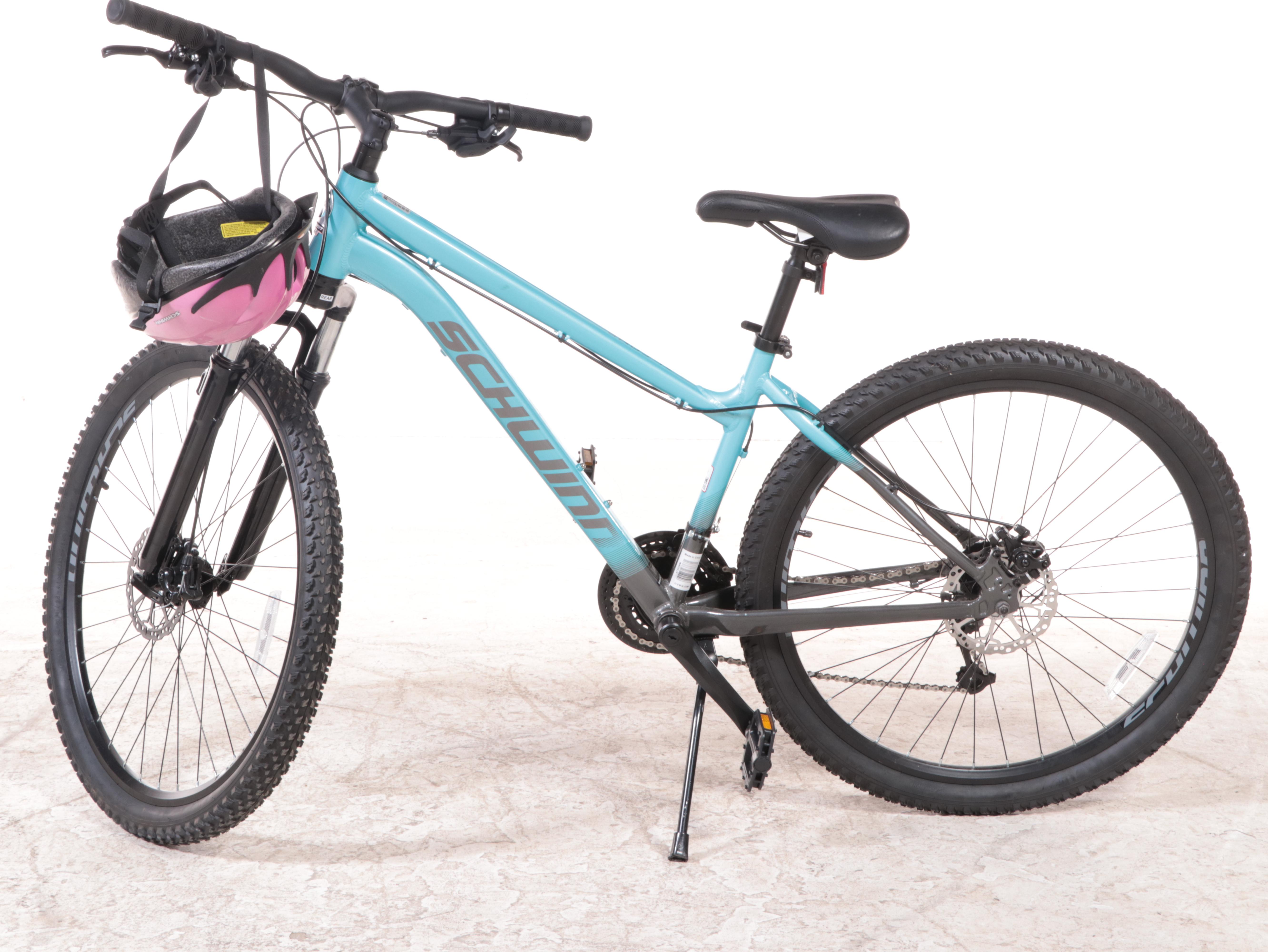 Schwinn Women's 27.5 Inch Aluminum Comp Mountain Bike with Helmet