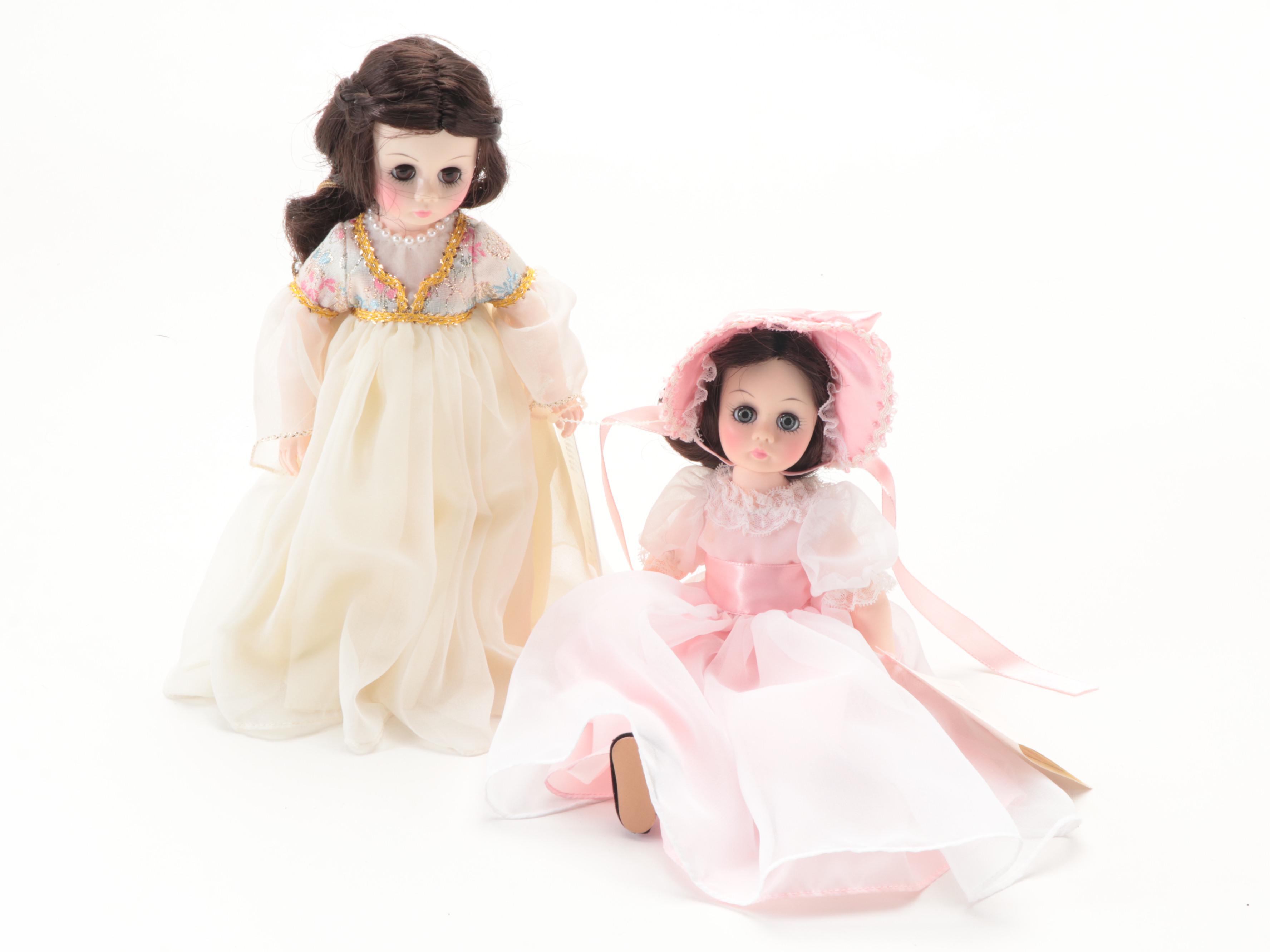 Madame Alexander "Carmen", "Mimi", "Madame", "Pinkie", and "Juliet" Dolls