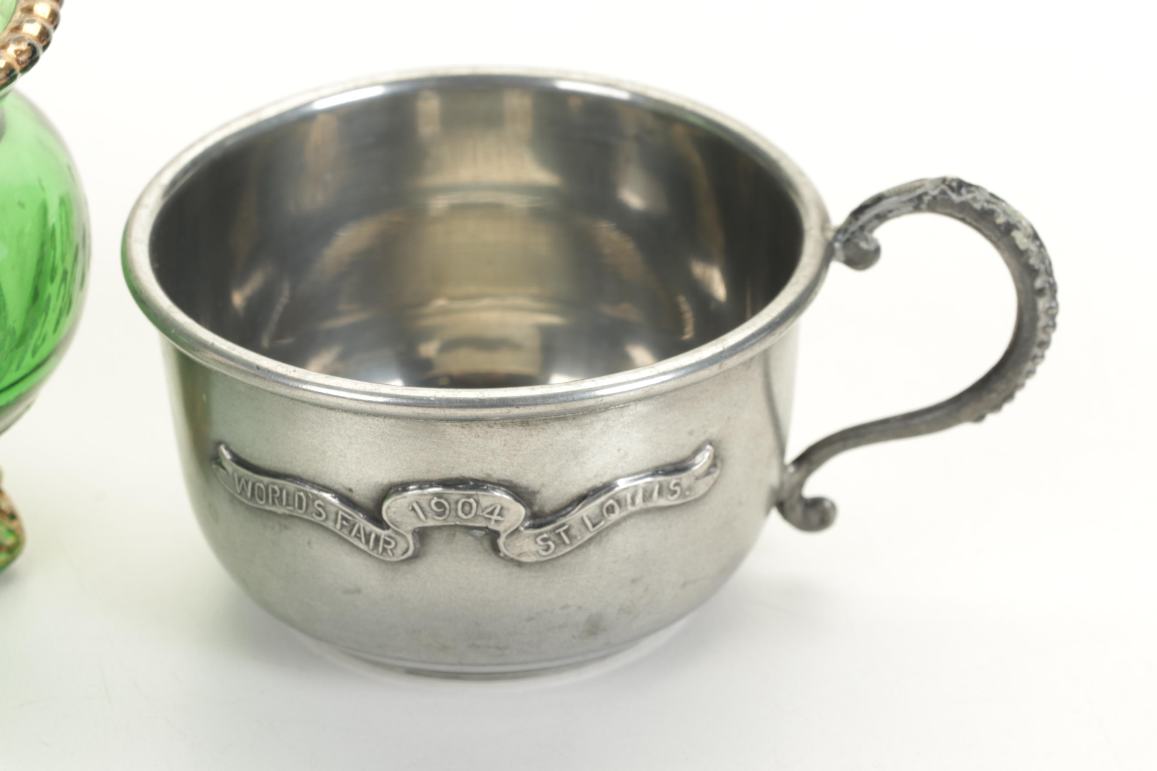 Chicago, New York and St Louis World's Fair Souvenirs Featuring Wooden Cane