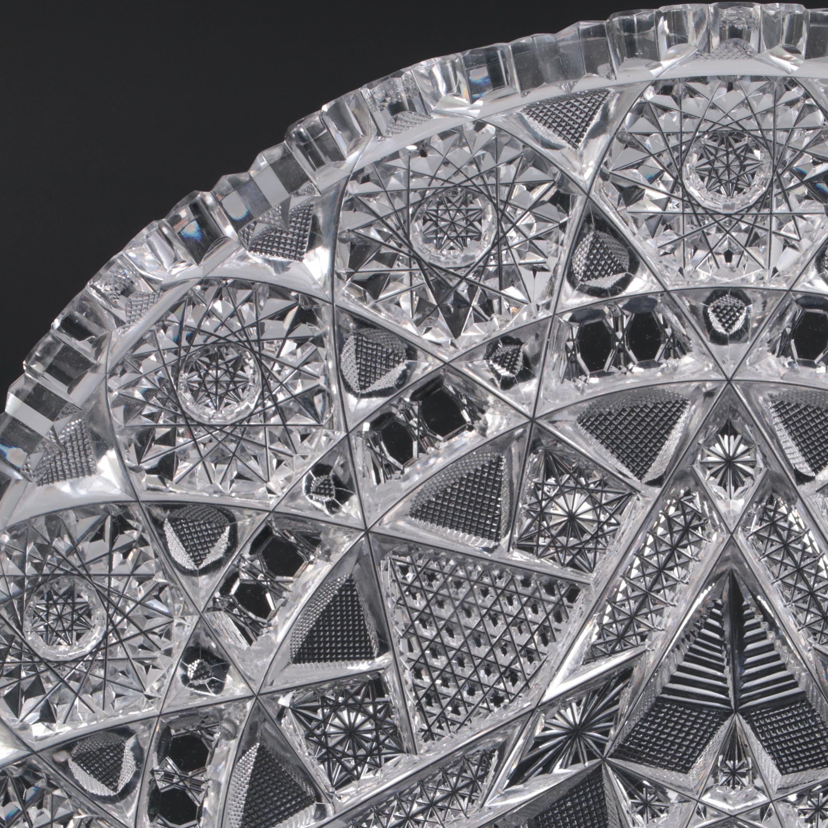 J. Hoare & Co. "Marquis" American Brilliant Cut Glass Tray, Early 20th Century