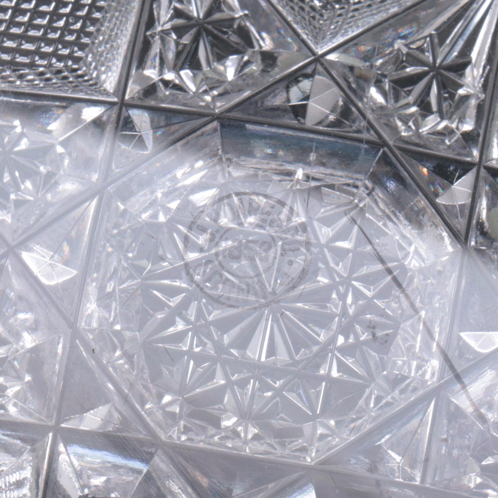 J. Hoare & Co. "Marquis" American Brilliant Cut Glass Tray, Early 20th Century