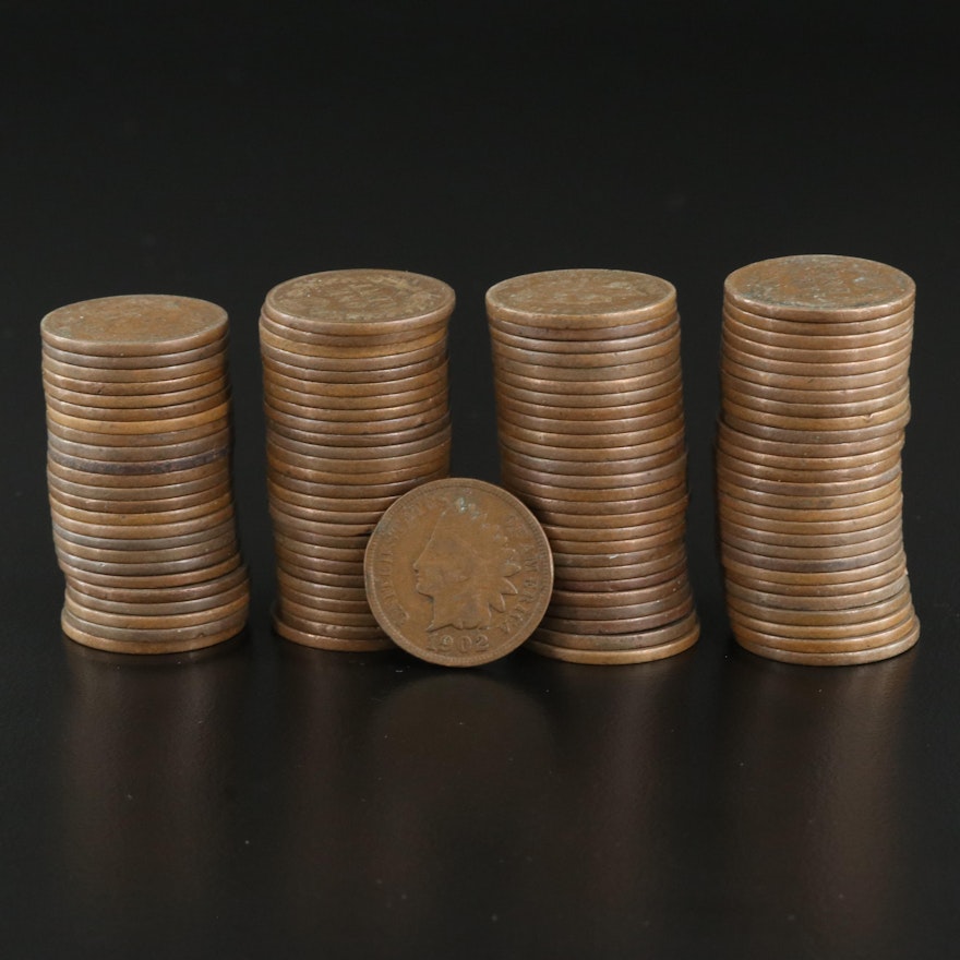 Group of One Hundred-Four lndian Cents