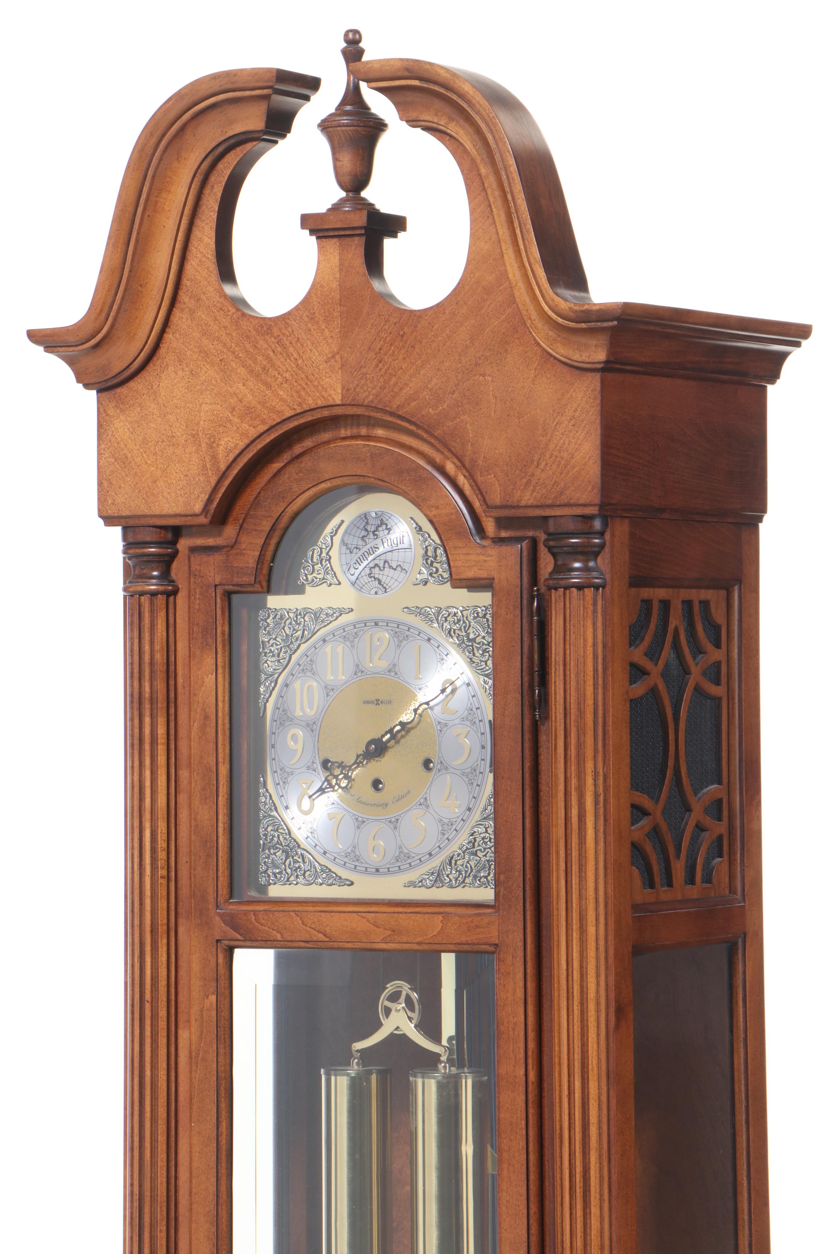 Howard Miller Colonial Style Maple Grandfather Clock
