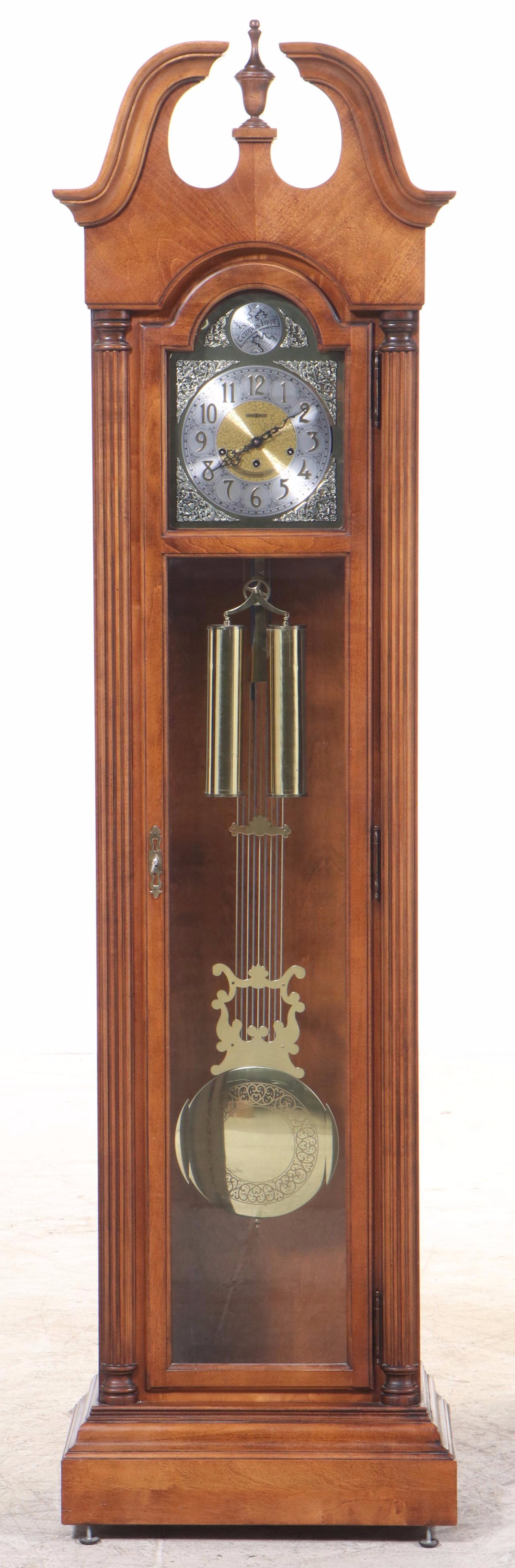 Howard Miller Colonial Style Maple Grandfather Clock