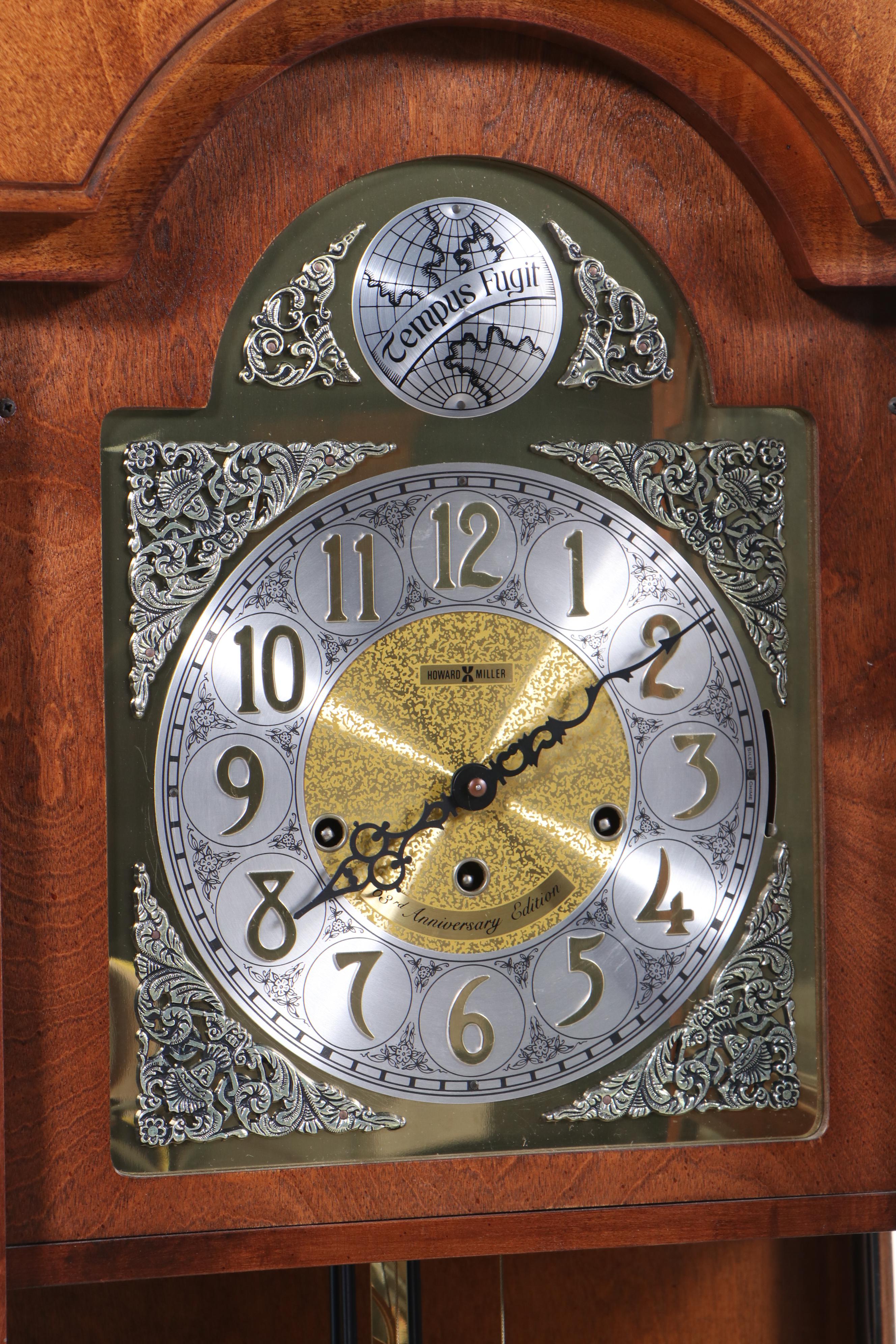 Howard Miller Colonial Style Maple Grandfather Clock