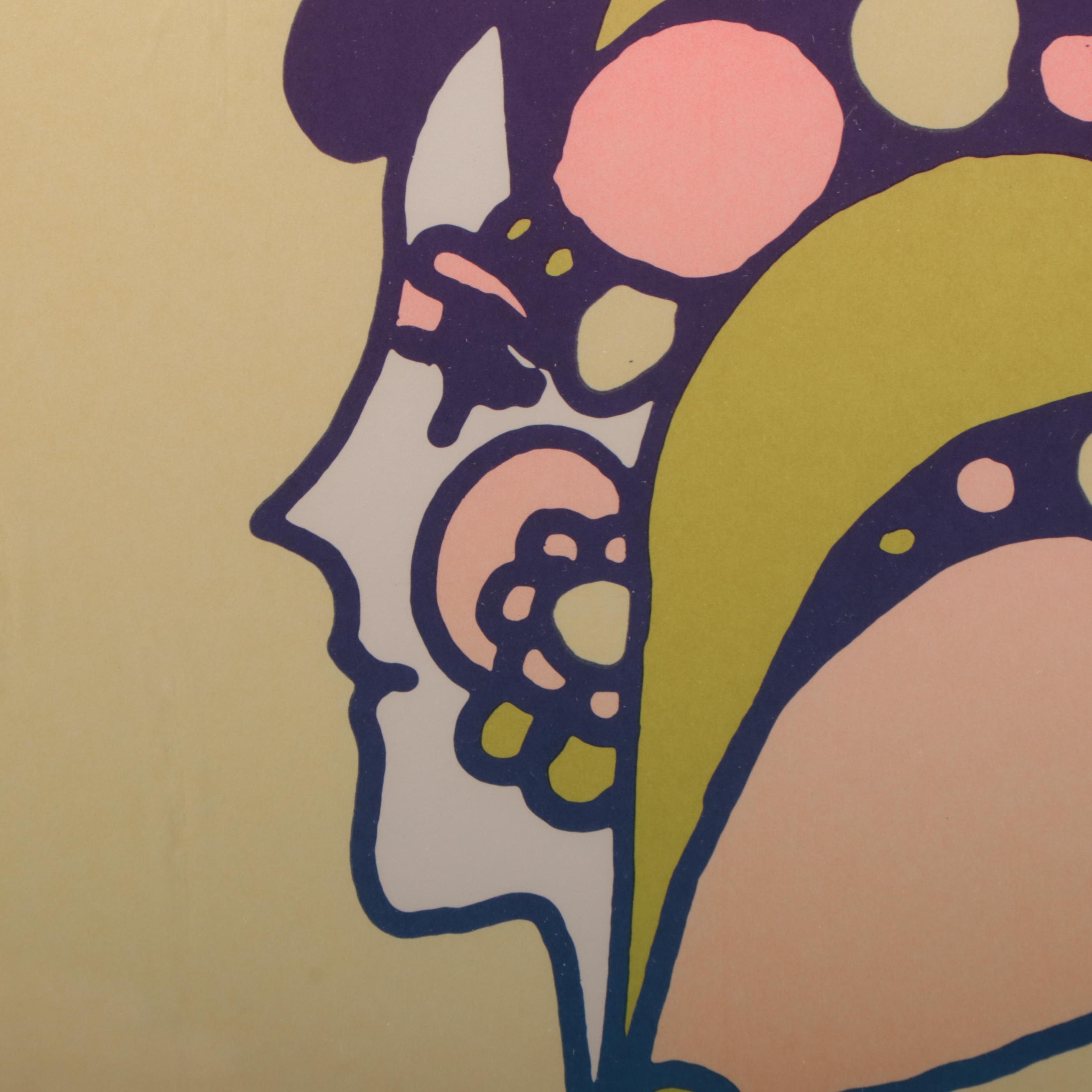 Peter Max Lithograph Poster "Love," Circa 1968