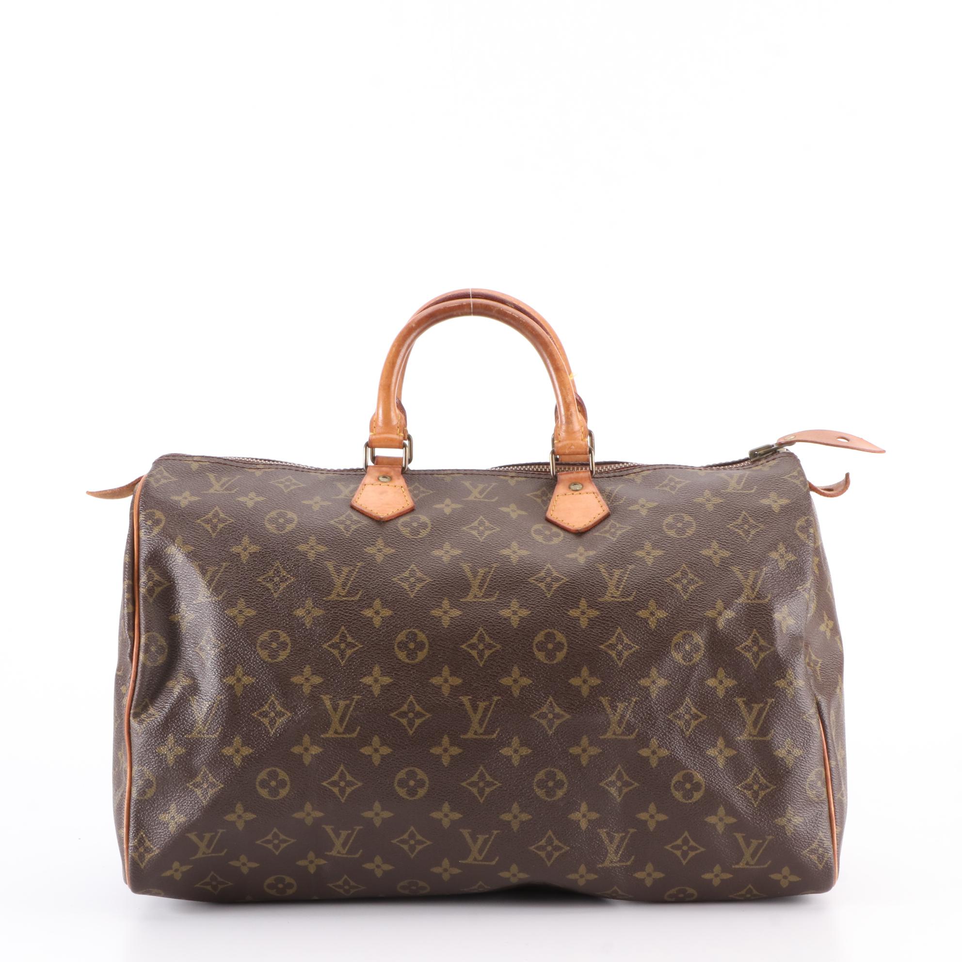 Louis Vuitton Speedy 40 in Monogram Canvas and Vachetta Leather