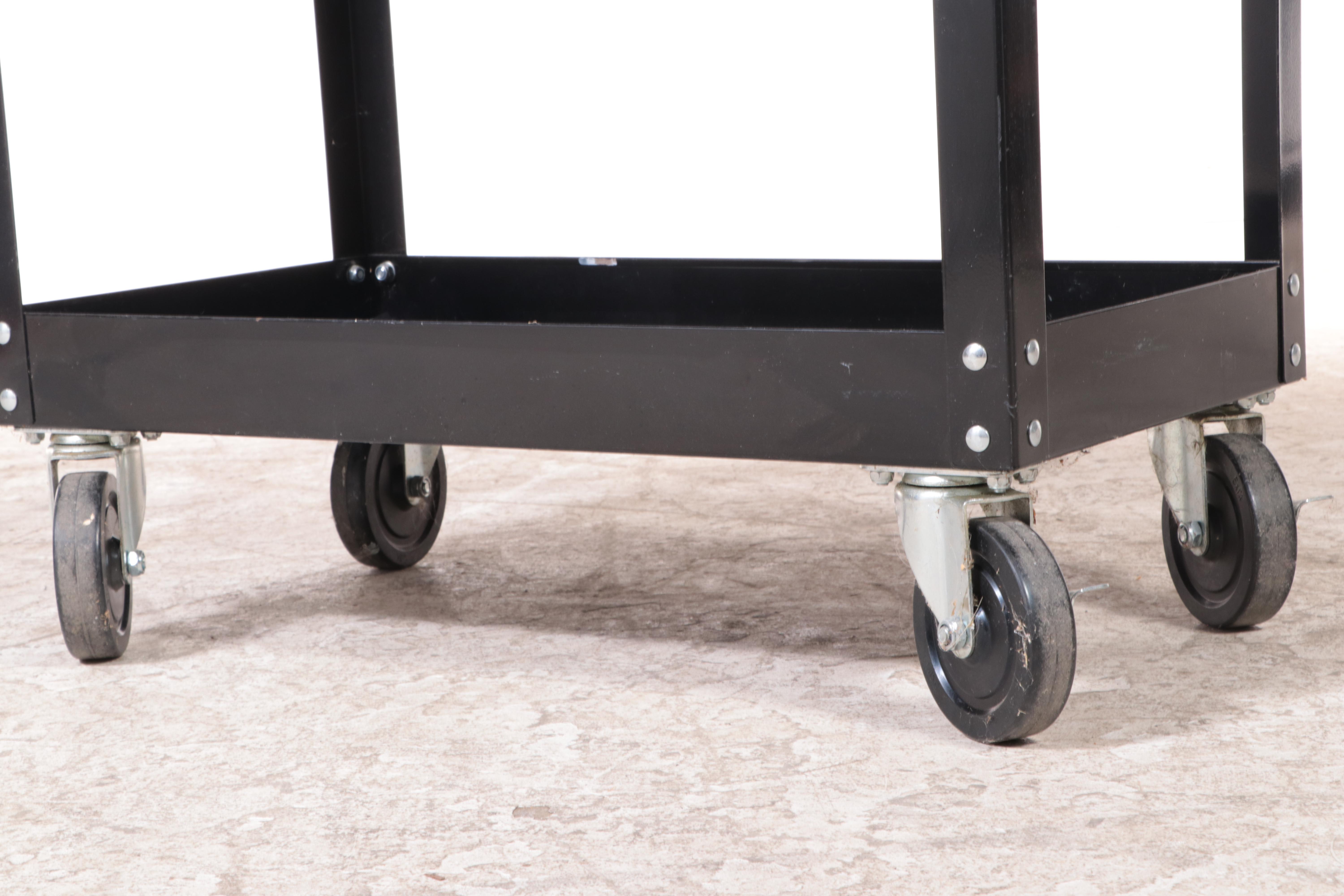 US General Powder-Coated Steel Four-Drawer Cart with Tools