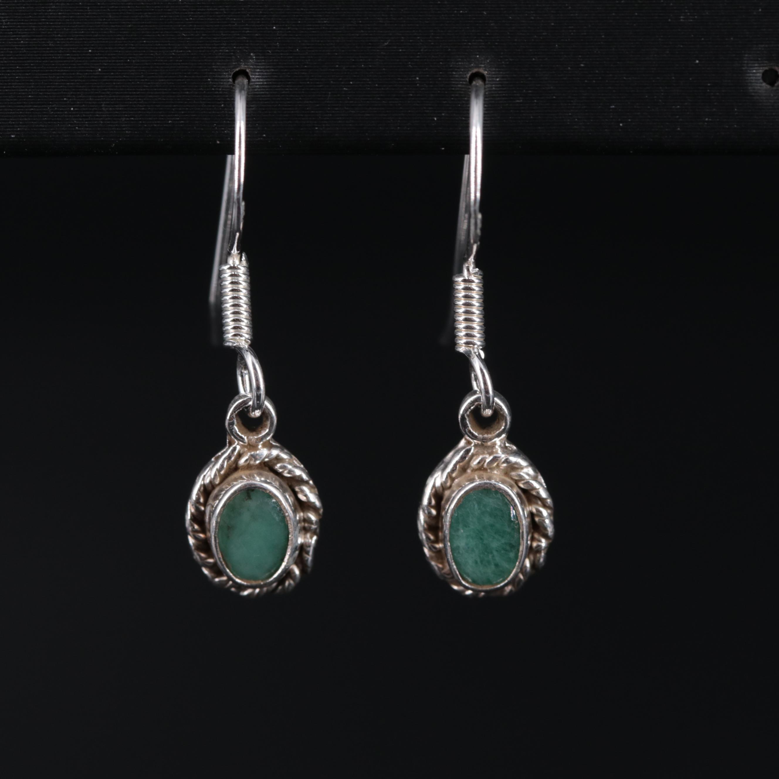 Gemstone Drop Earrings