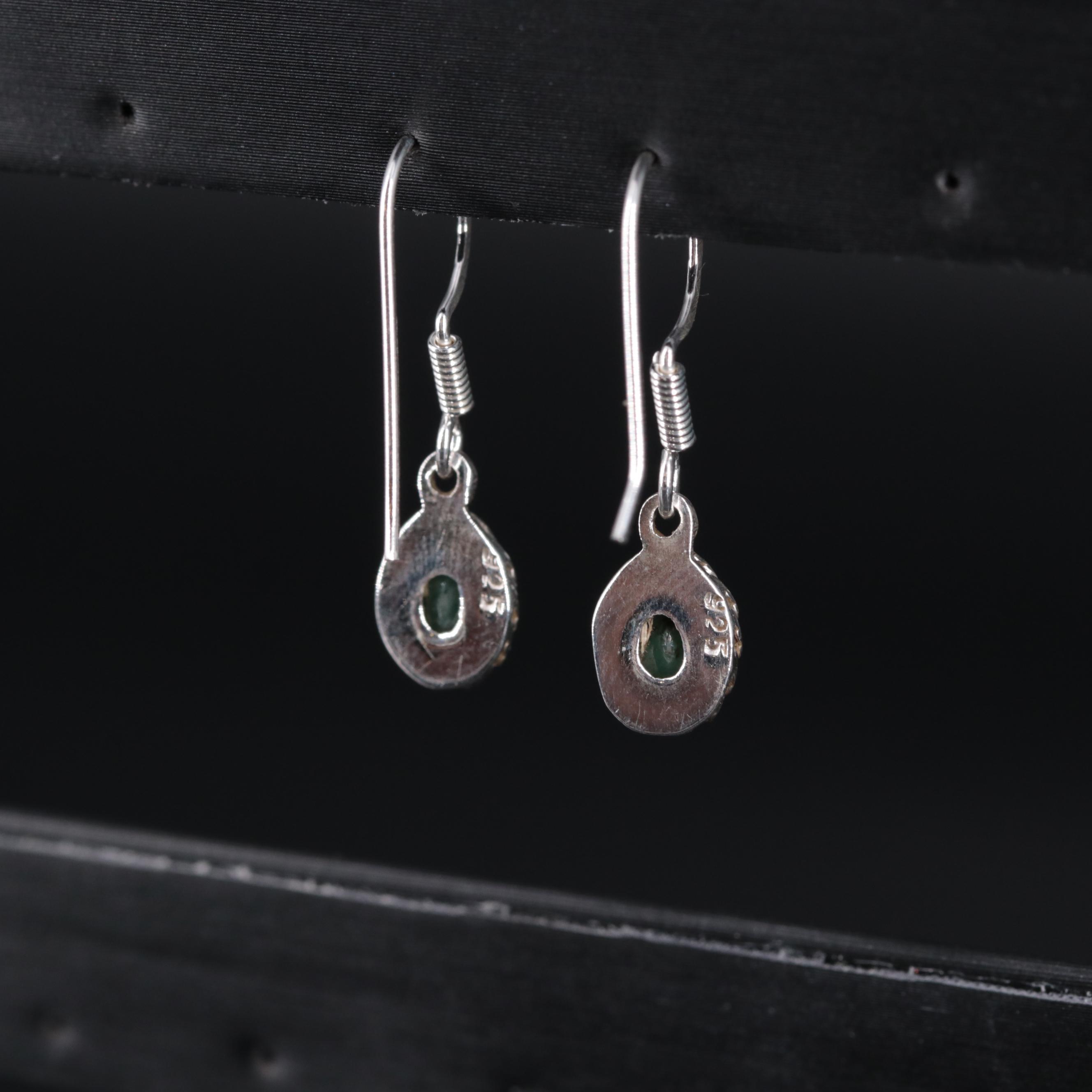 Gemstone Drop Earrings