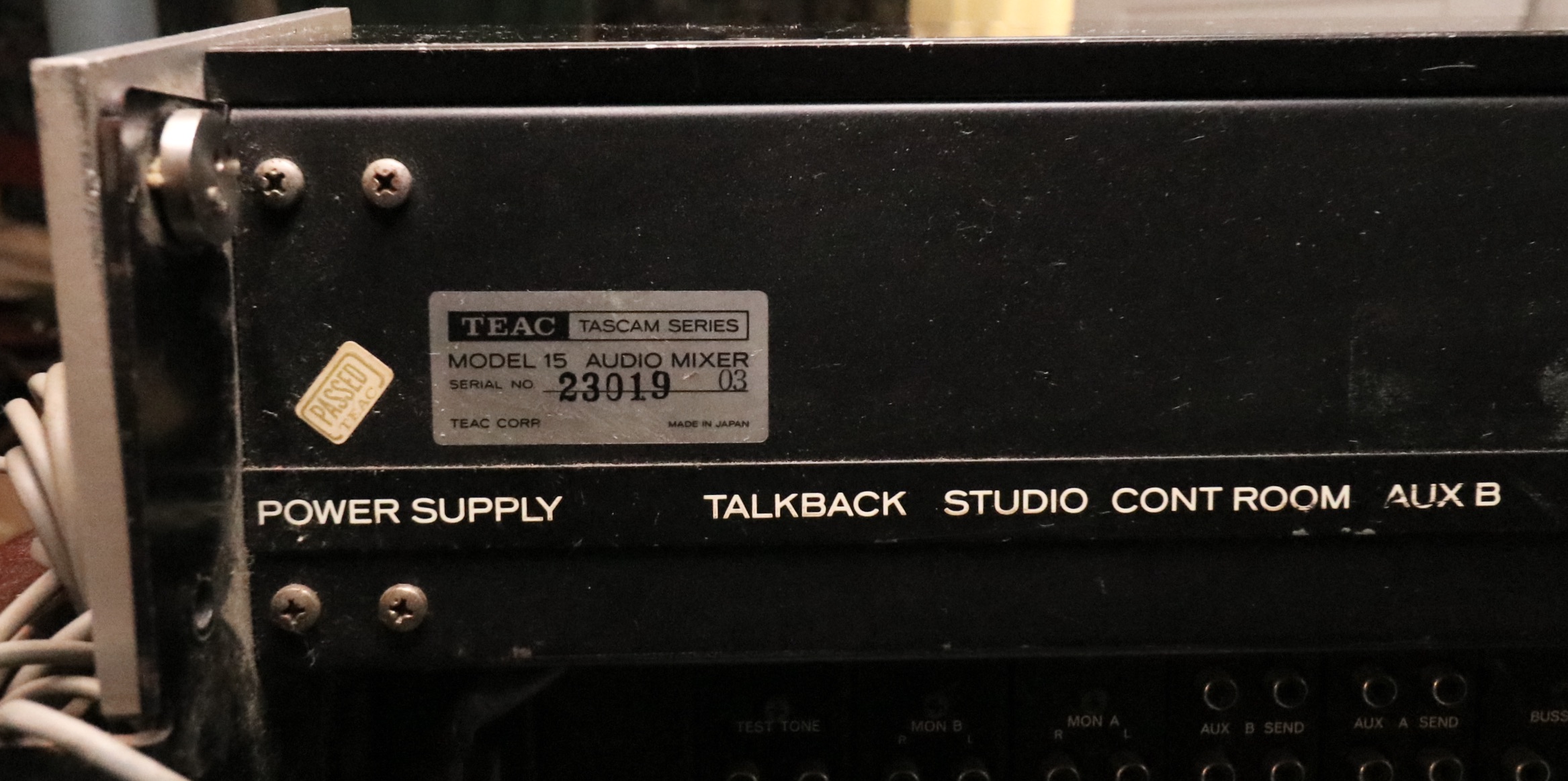 TEAC Tascam Series Model 15 Audio Mixer Console and Power Supply Unit, 1978