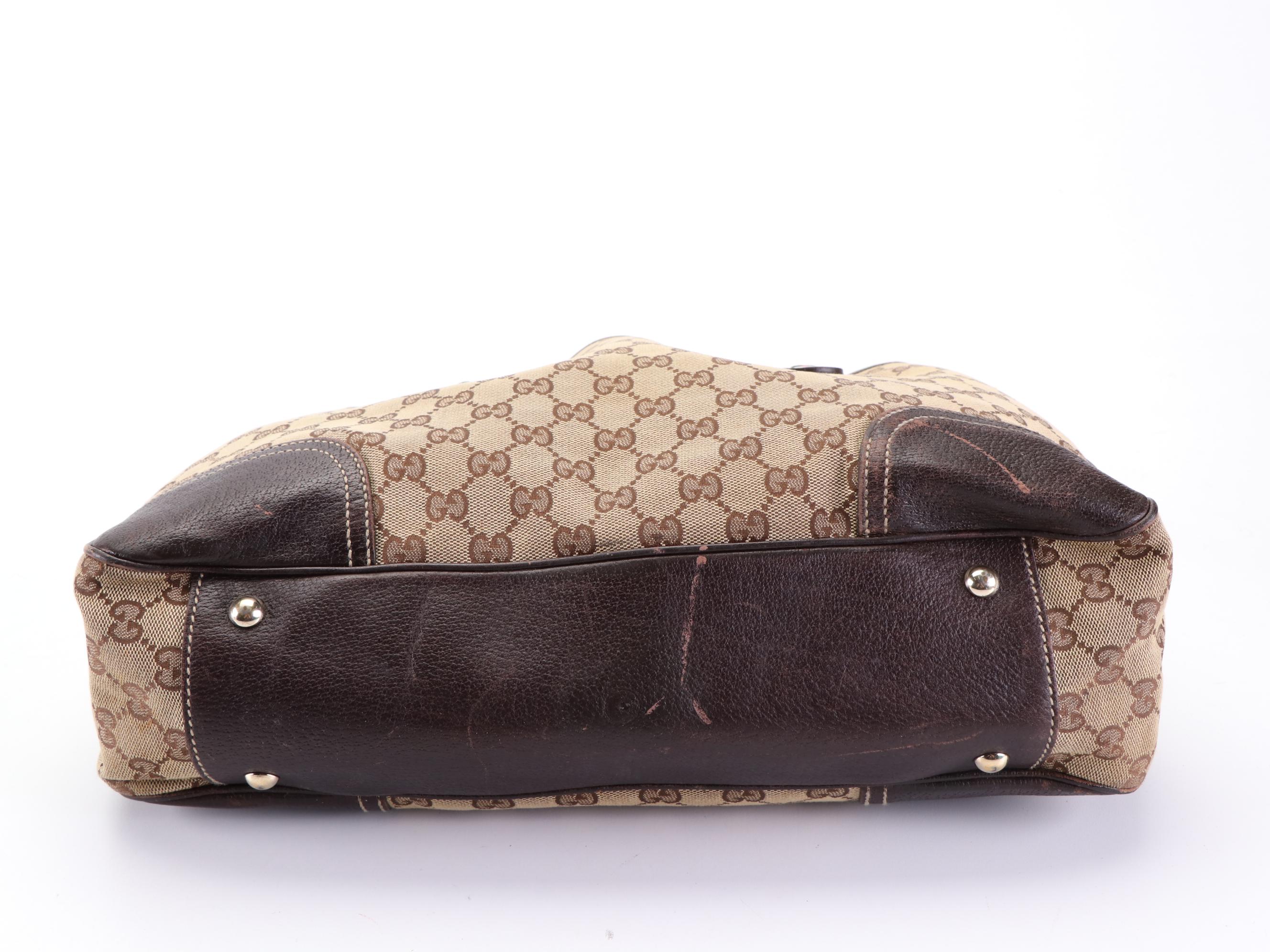 Gucci Princy GG Canvas and Leather Shoulder Bag