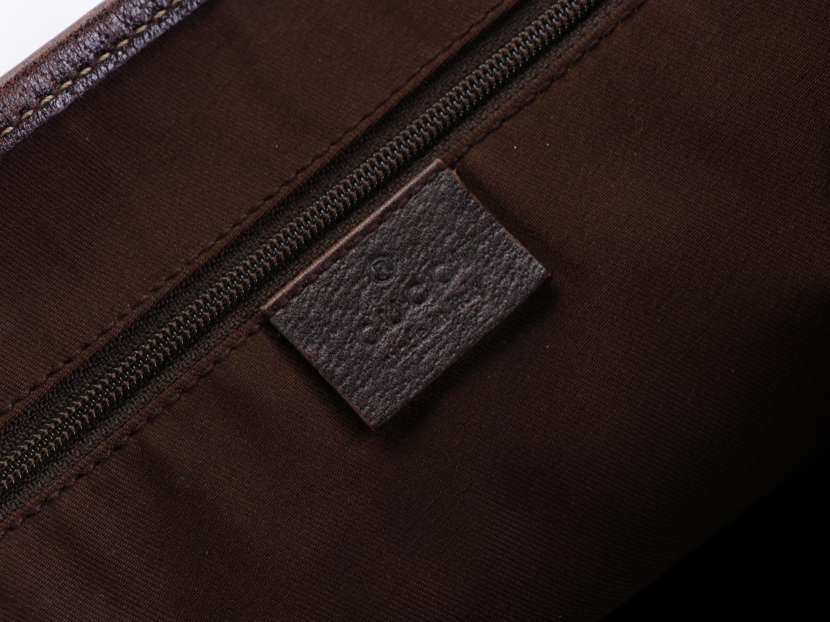 Gucci Princy GG Canvas and Leather Shoulder Bag