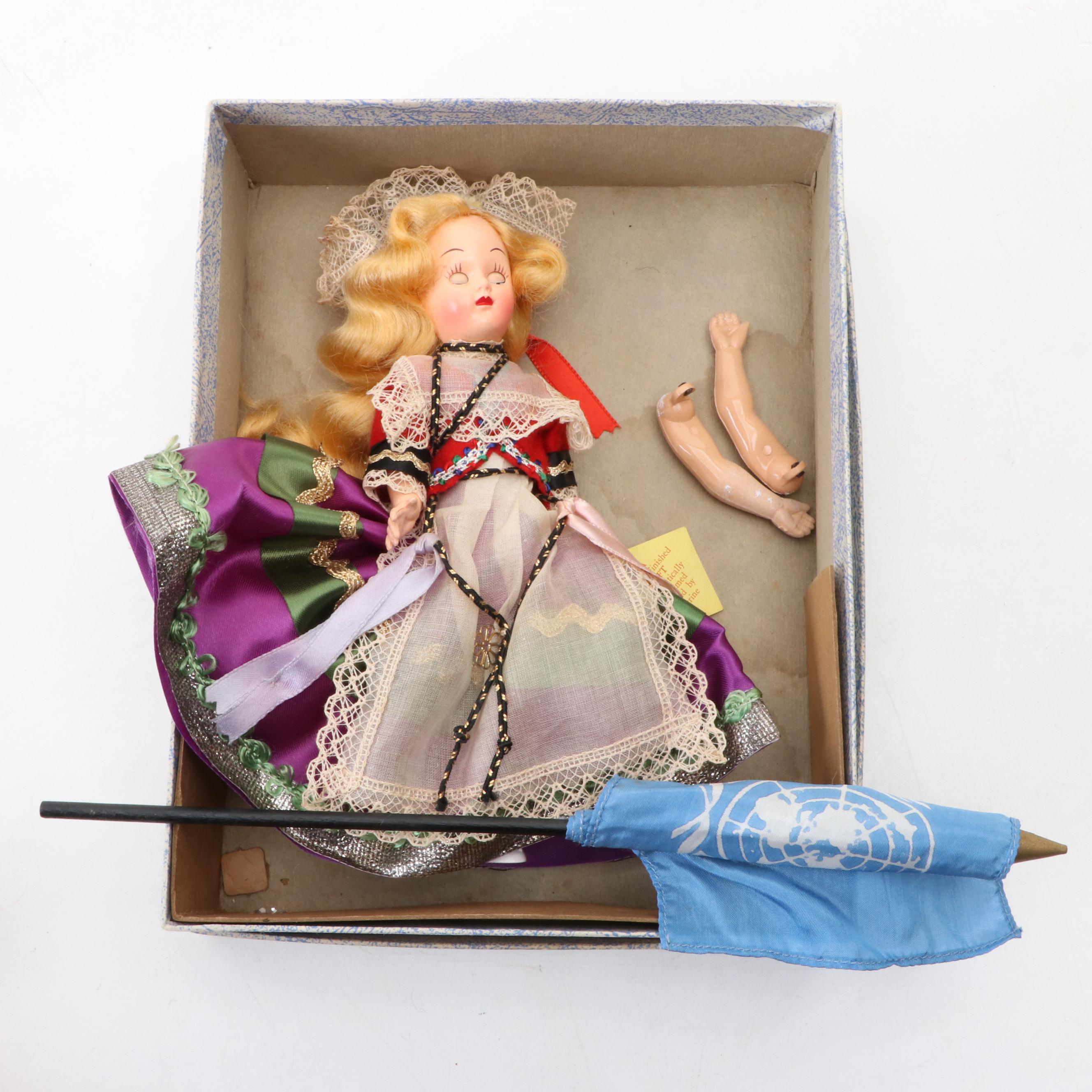 Nancy Ann, Knickerbocker and Corrine Dolls Including "Brides of All Nations"