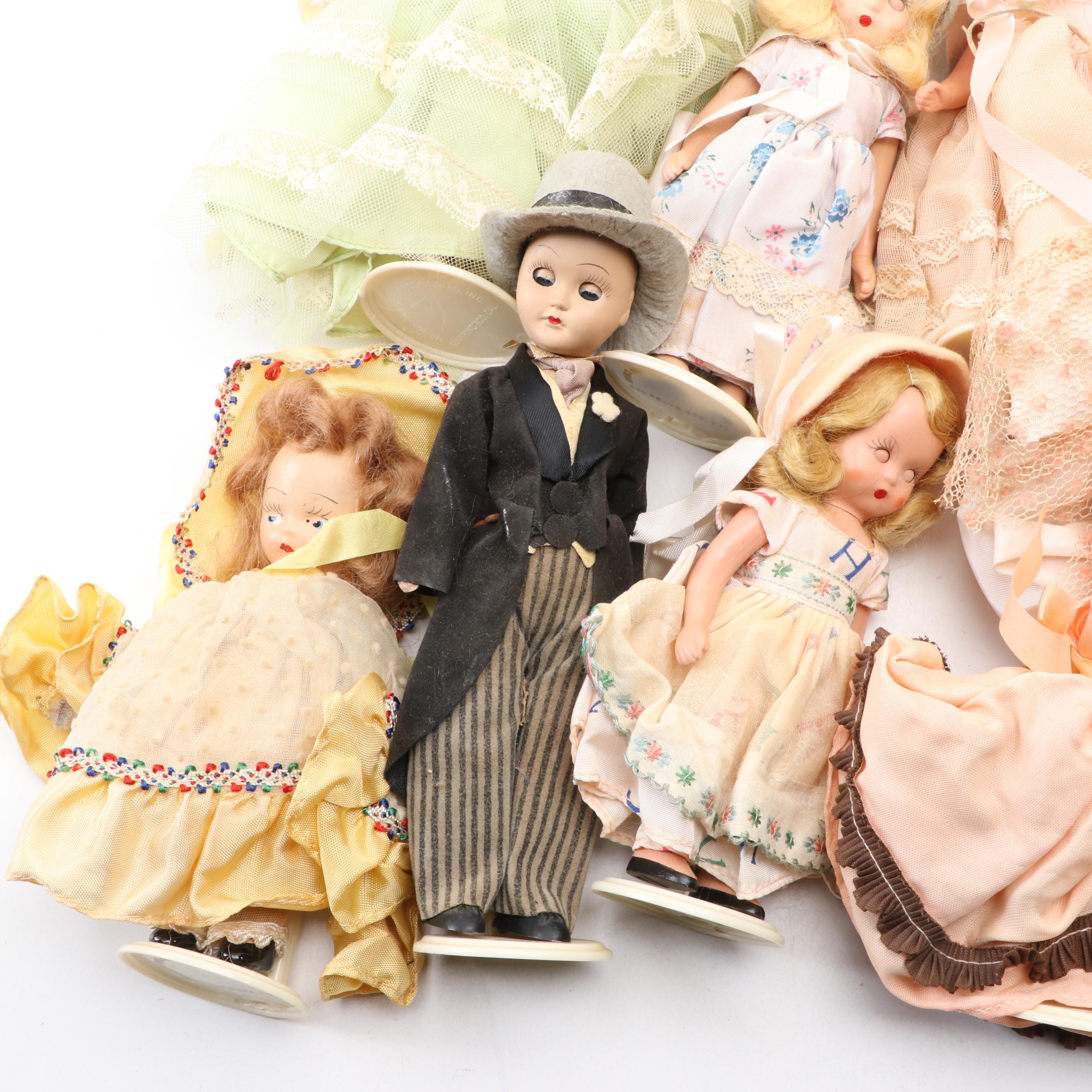 Nancy Ann, Knickerbocker and Corrine Dolls Including "Brides of All Nations"