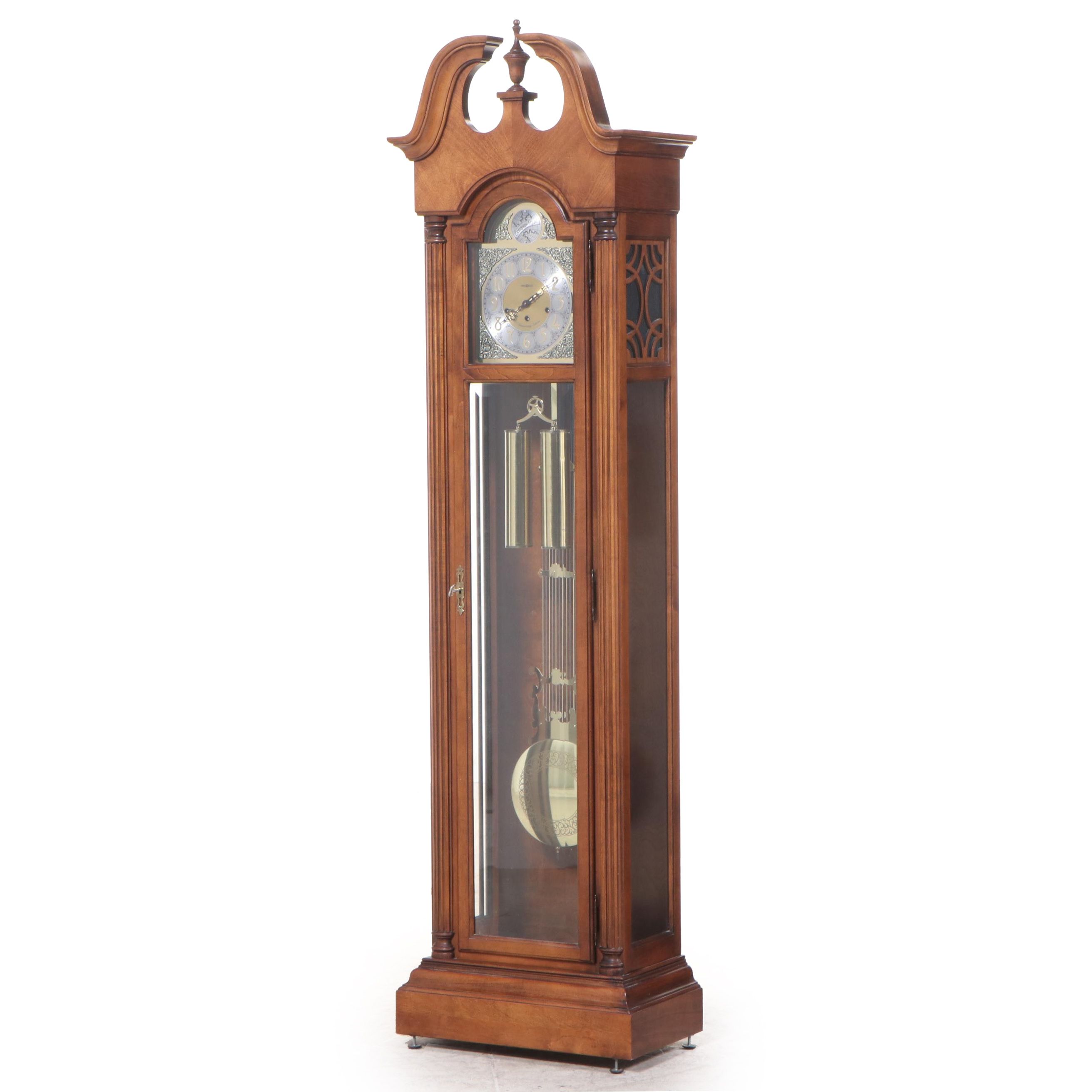 Howard Miller Colonial Style Maple Grandfather Clock