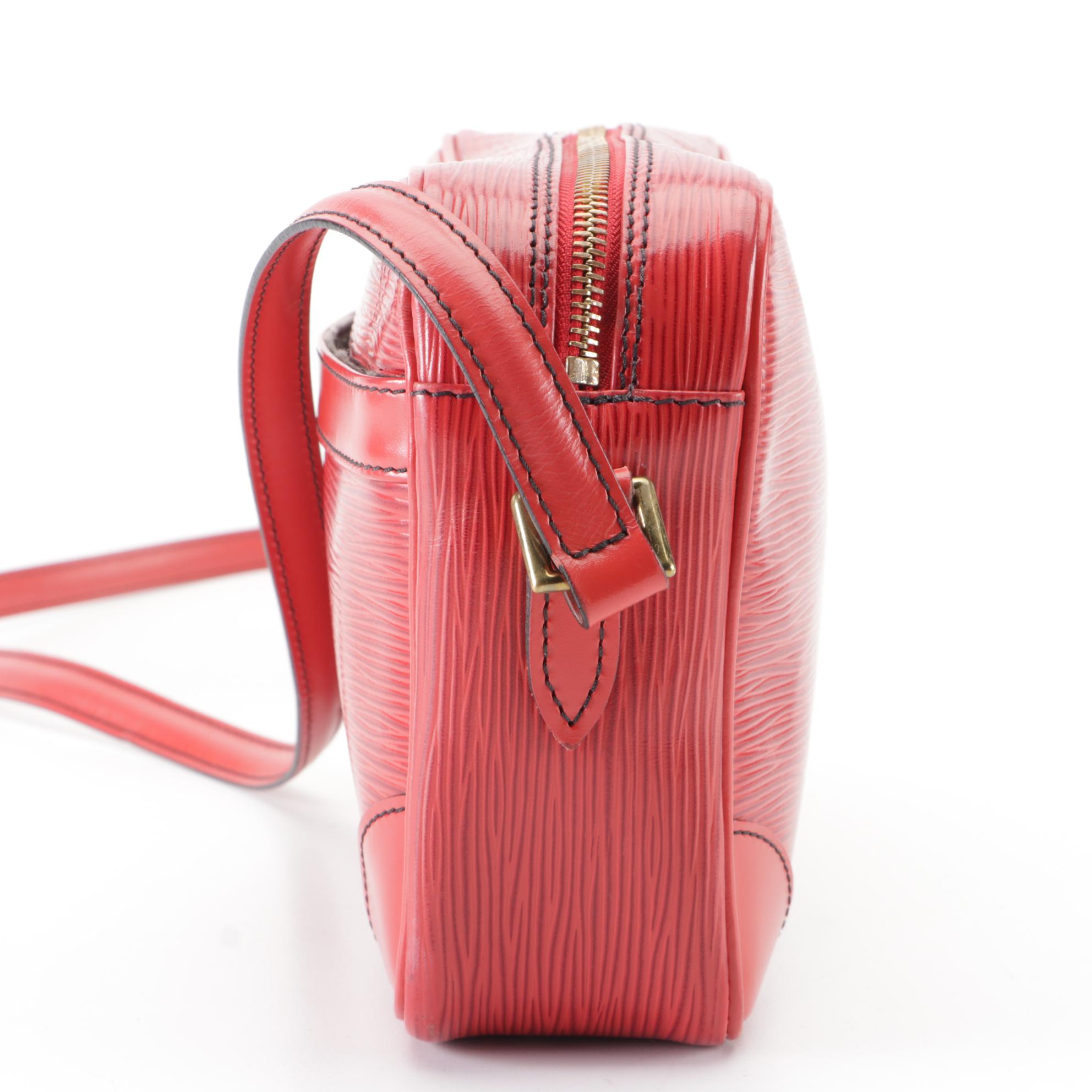 Louis Vuitton Trocadero 23 Bag in Red Epi and Smooth Leather