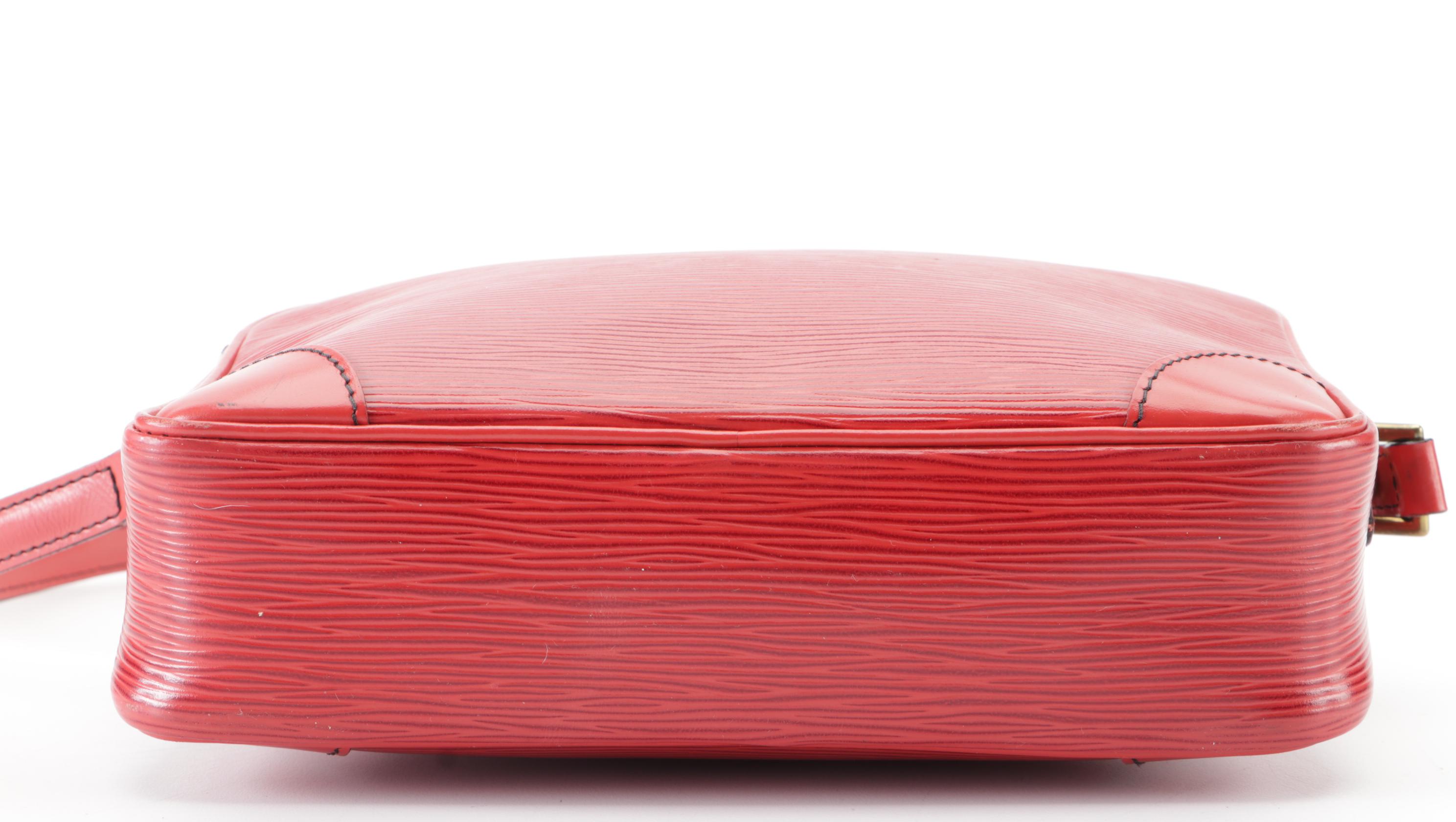 Louis Vuitton Trocadero 23 Bag in Red Epi and Smooth Leather