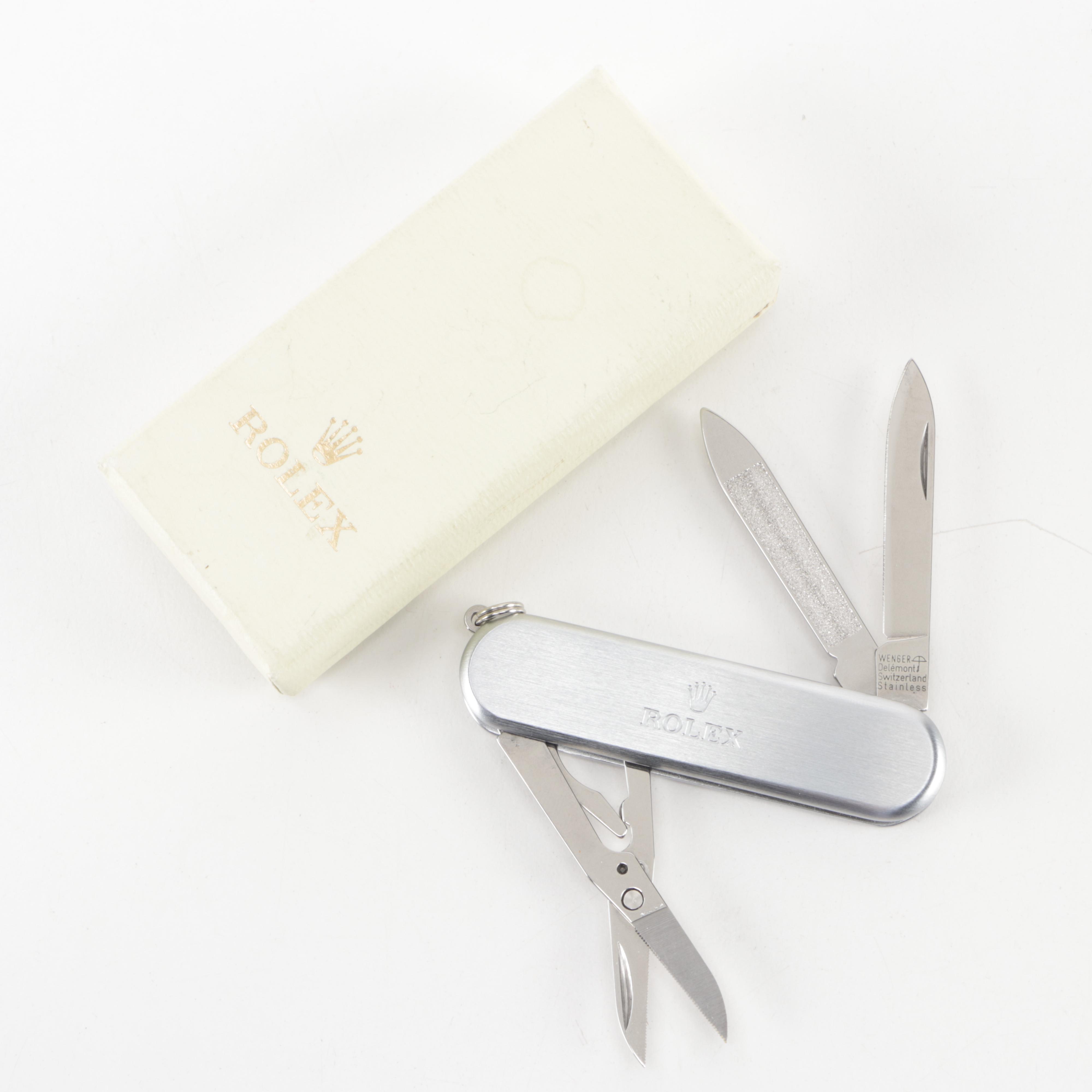 Rolex Pen with Rolex and Patek Philippe Desk Accessories