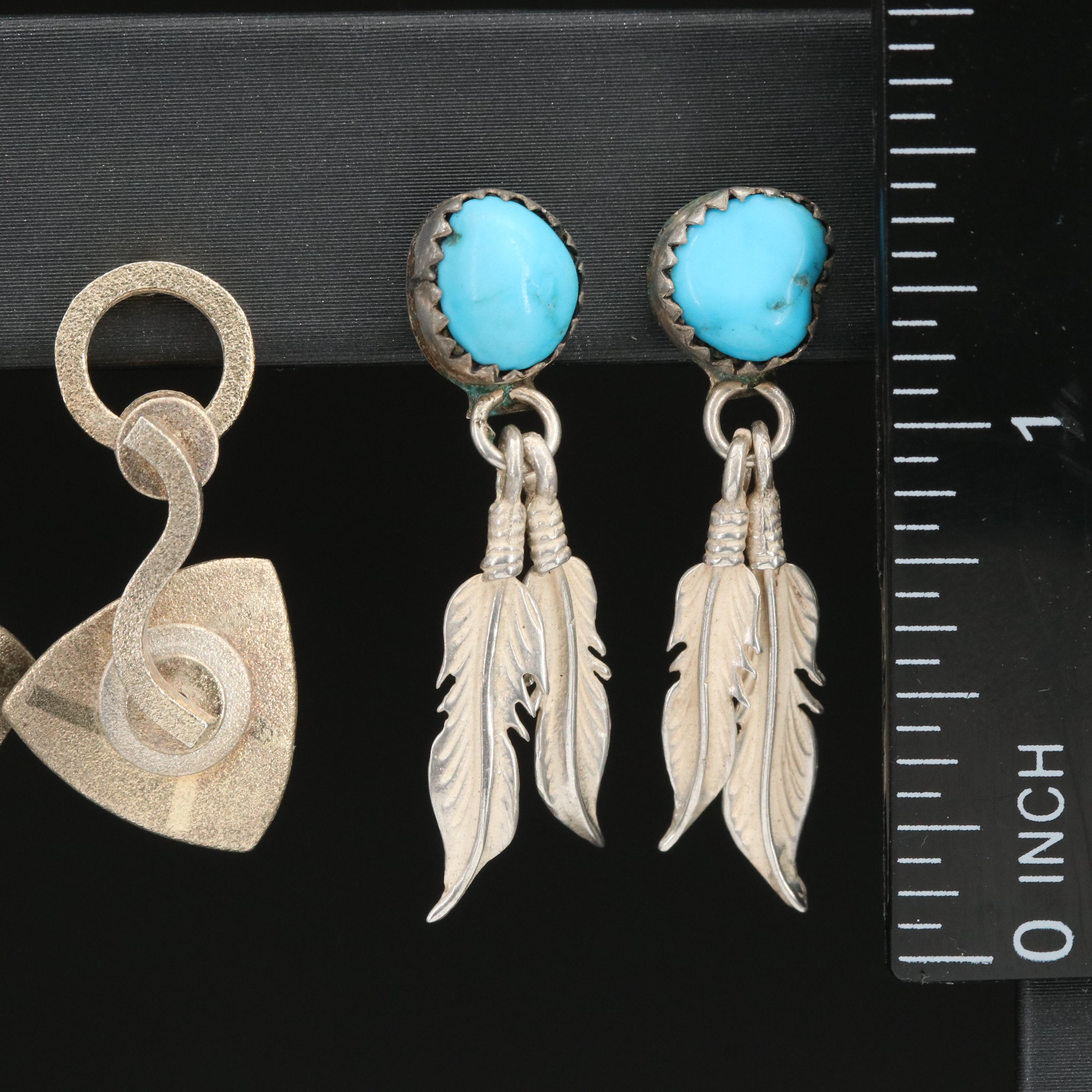 Sterling Earrings Featuring Cubic Zirconia and Imitation Pearl