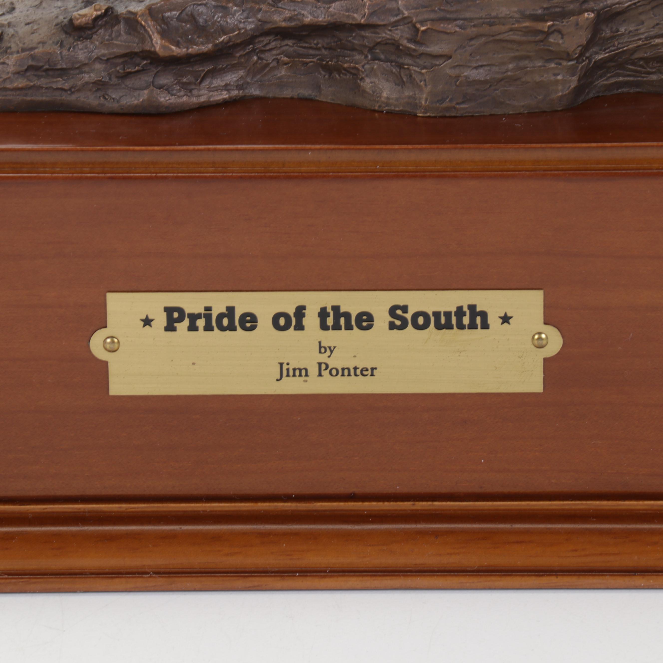 Jim Ponter for Franklin Mint Bronze Sculpture "Pride of the South"
