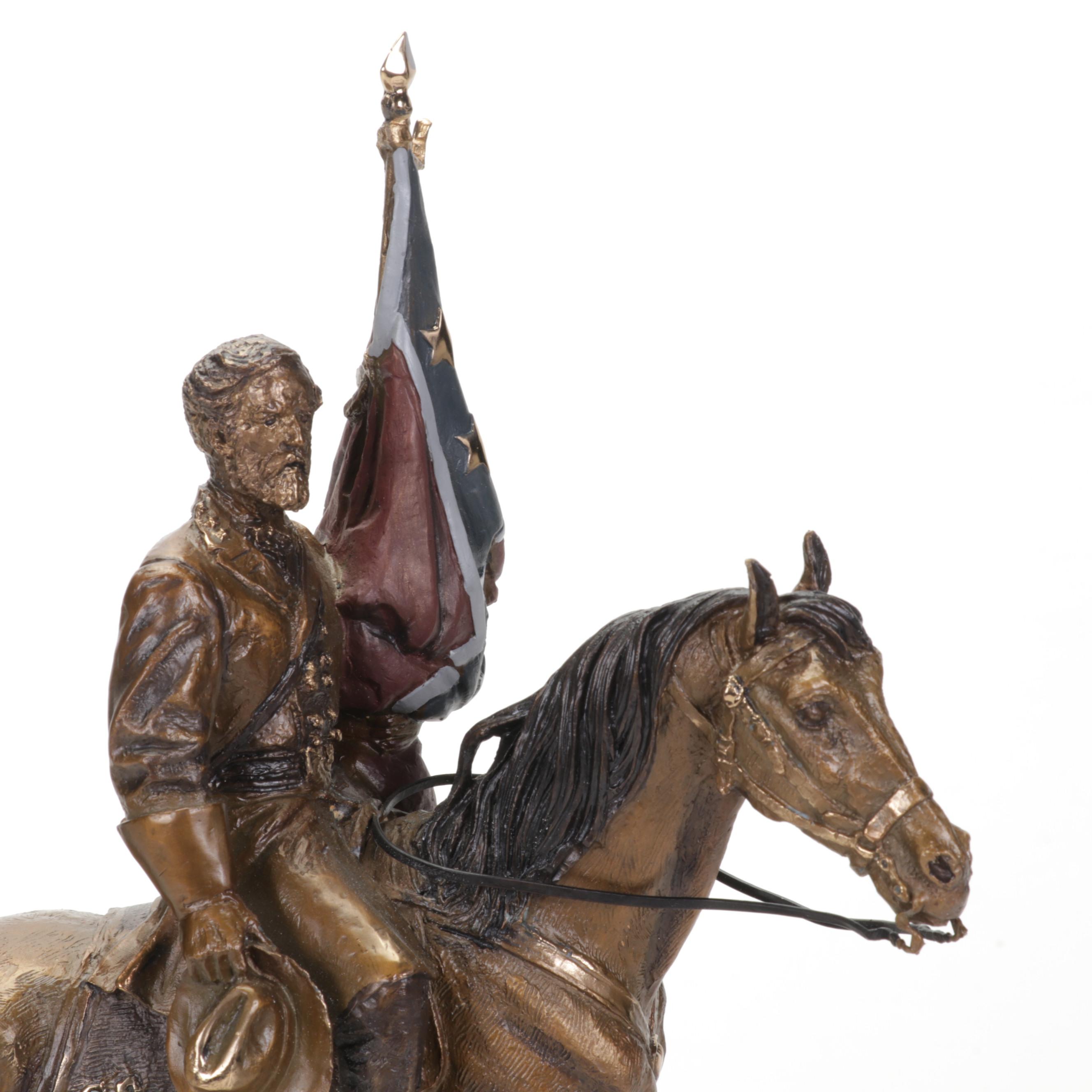 Jim Ponter for Franklin Mint Bronze Sculpture "Pride of the South"