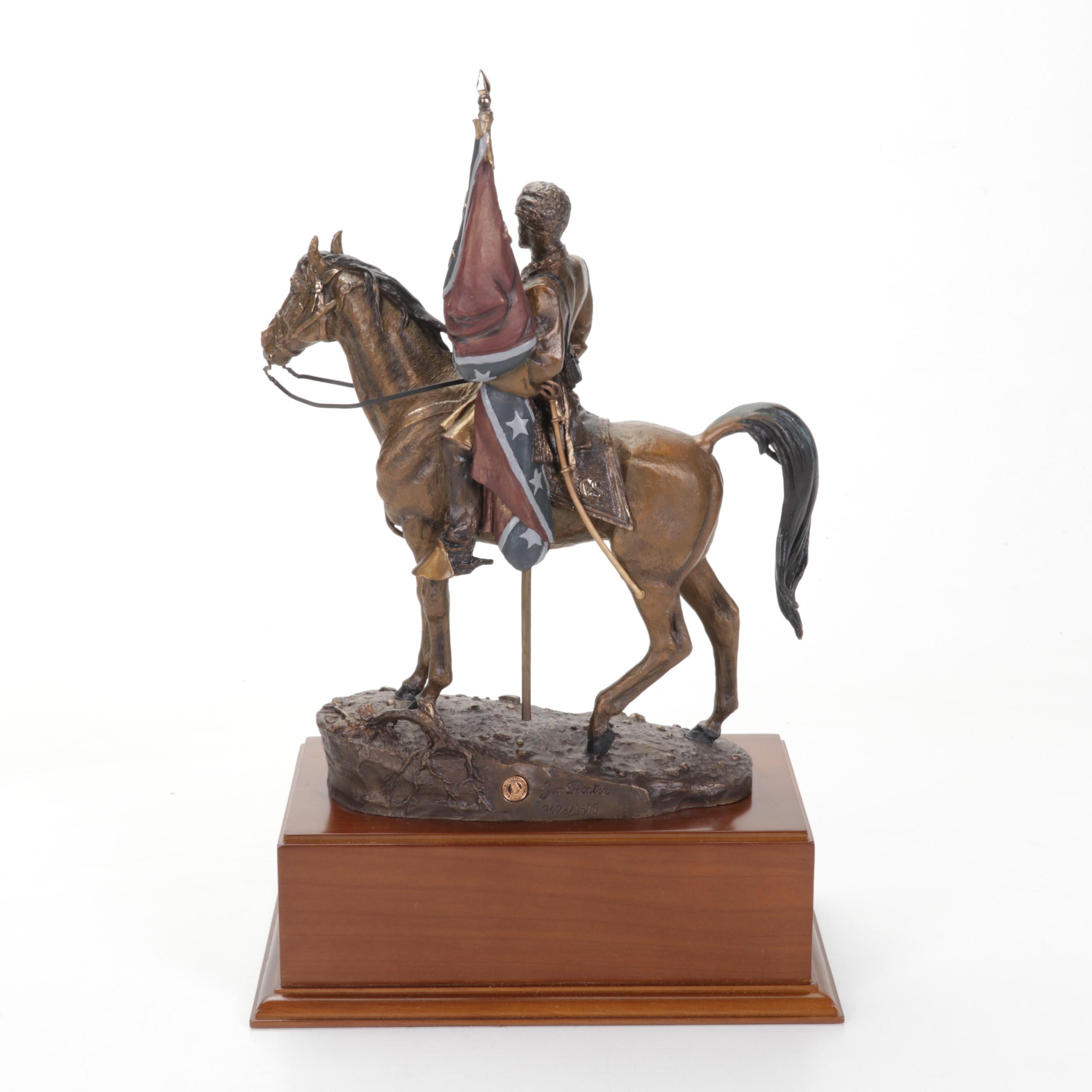 Jim Ponter for Franklin Mint Bronze Sculpture "Pride of the South"