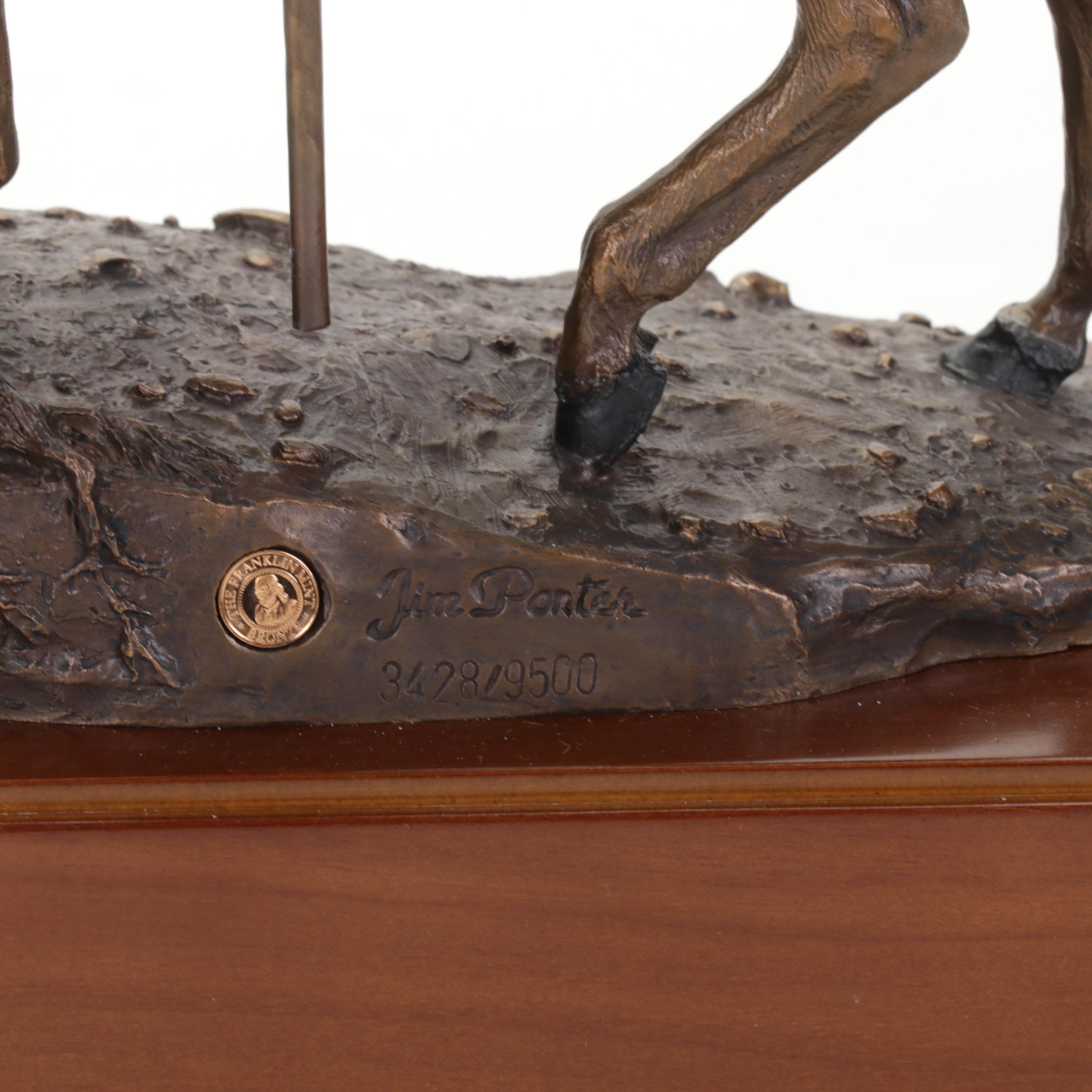 Jim Ponter for Franklin Mint Bronze Sculpture "Pride of the South"