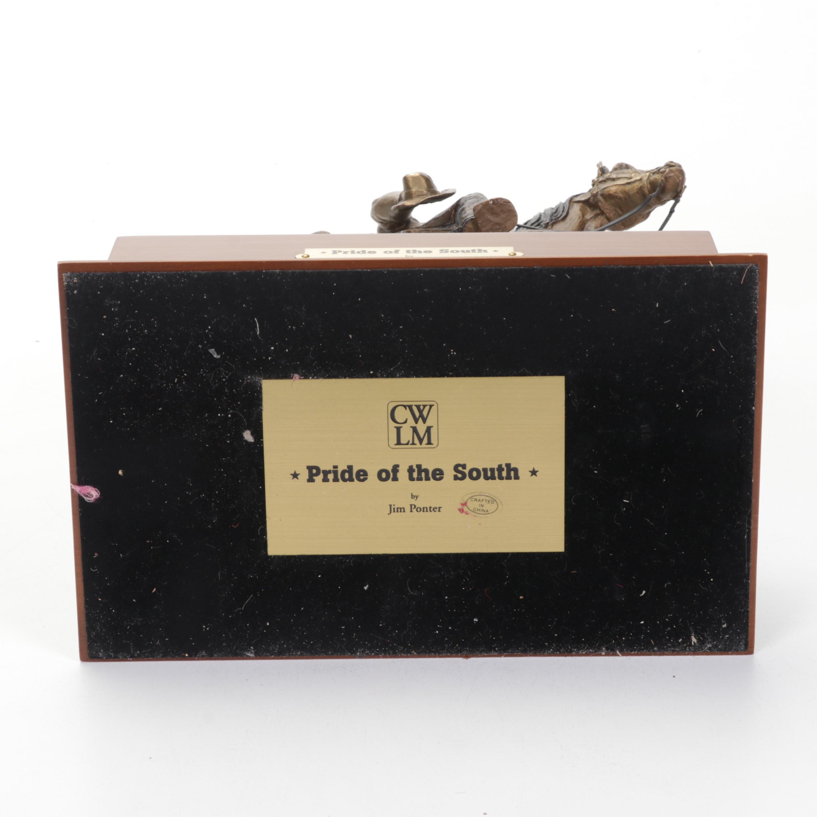 Jim Ponter for Franklin Mint Bronze Sculpture "Pride of the South"