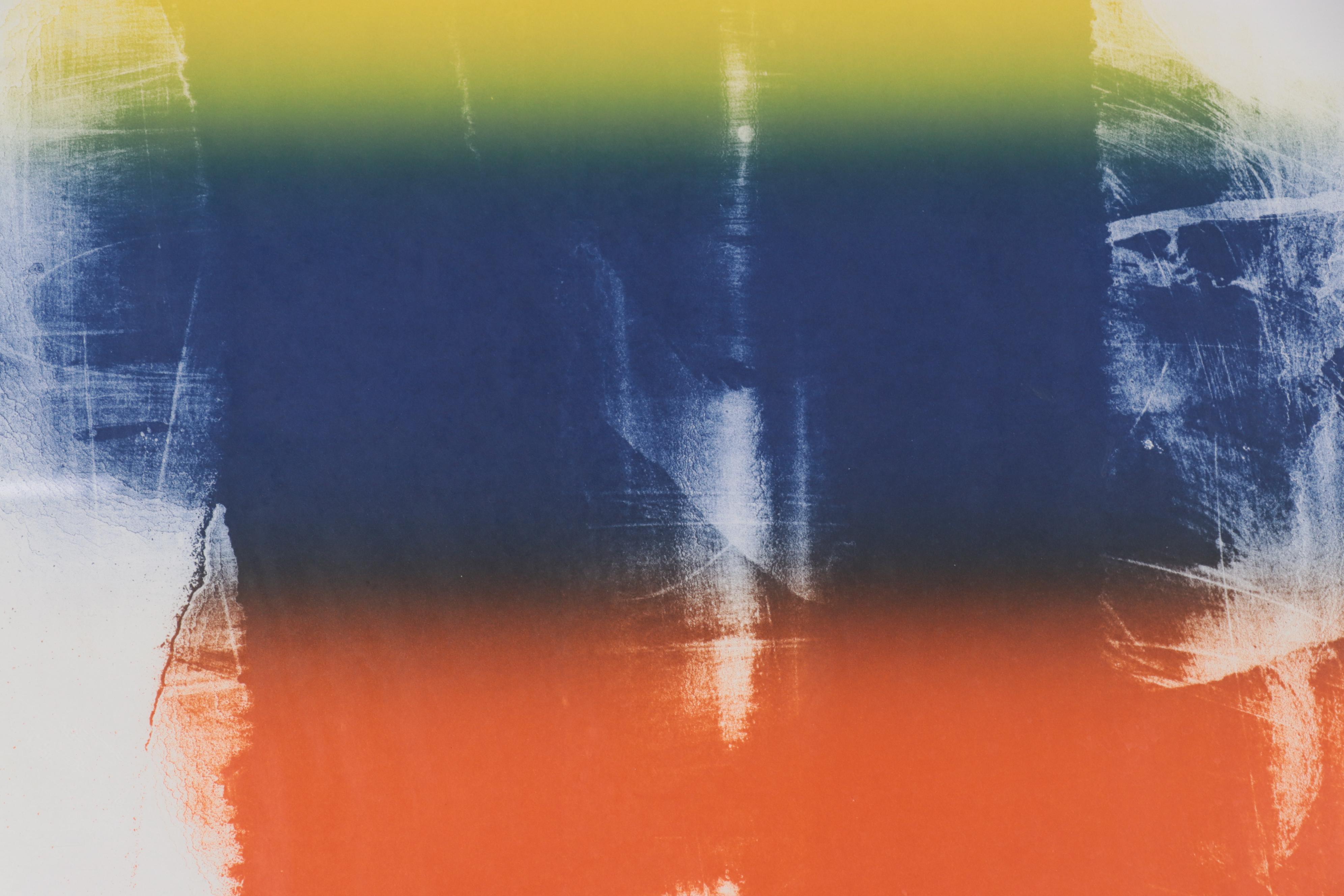Paul Jenkins Abstract Expressionist Lithograph "Paris Poster," 1973