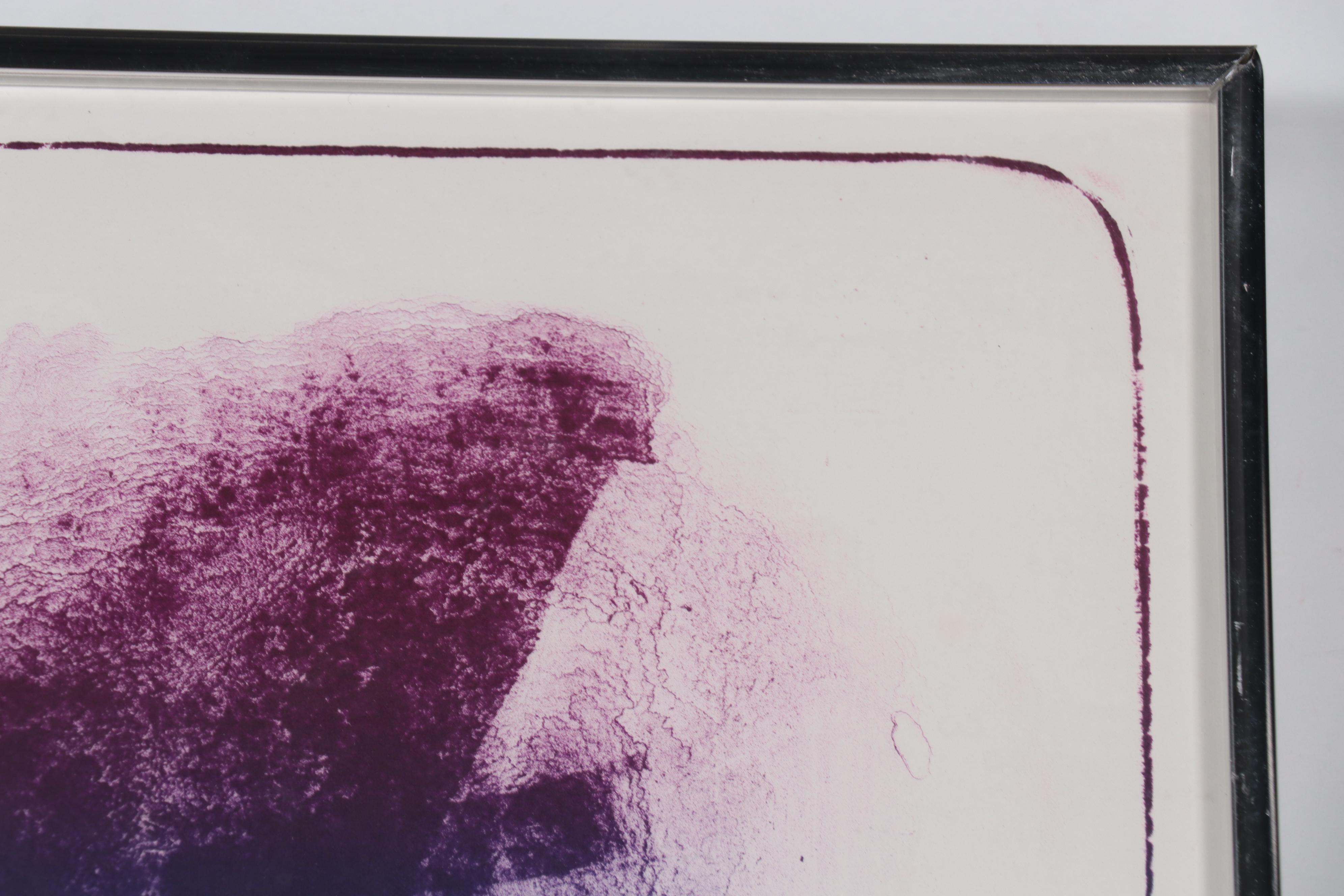 Paul Jenkins Abstract Expressionist Lithograph "Paris Poster," 1973