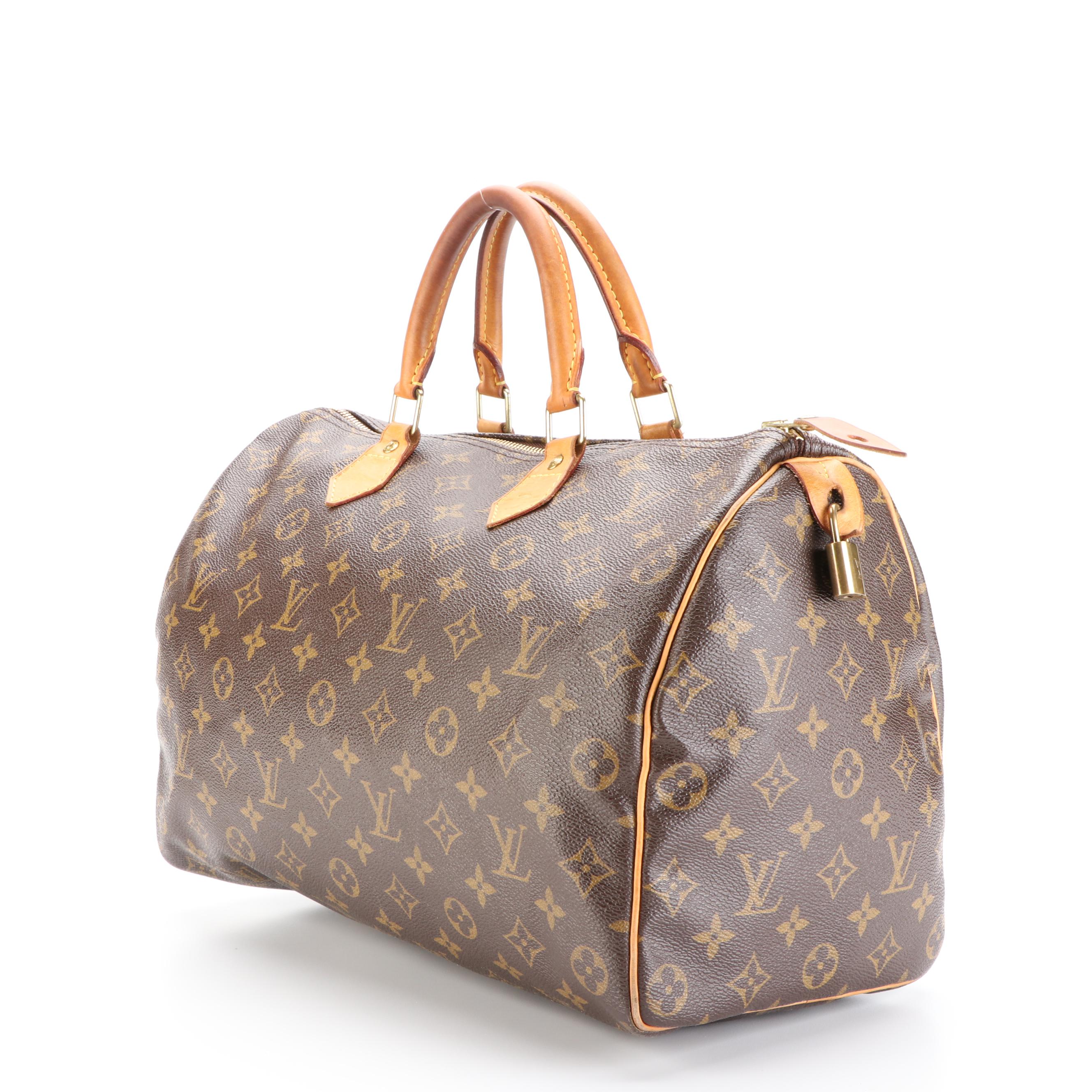 Louis Vuitton Speedy 35 in Monogram Canvas and Vachetta Leather
