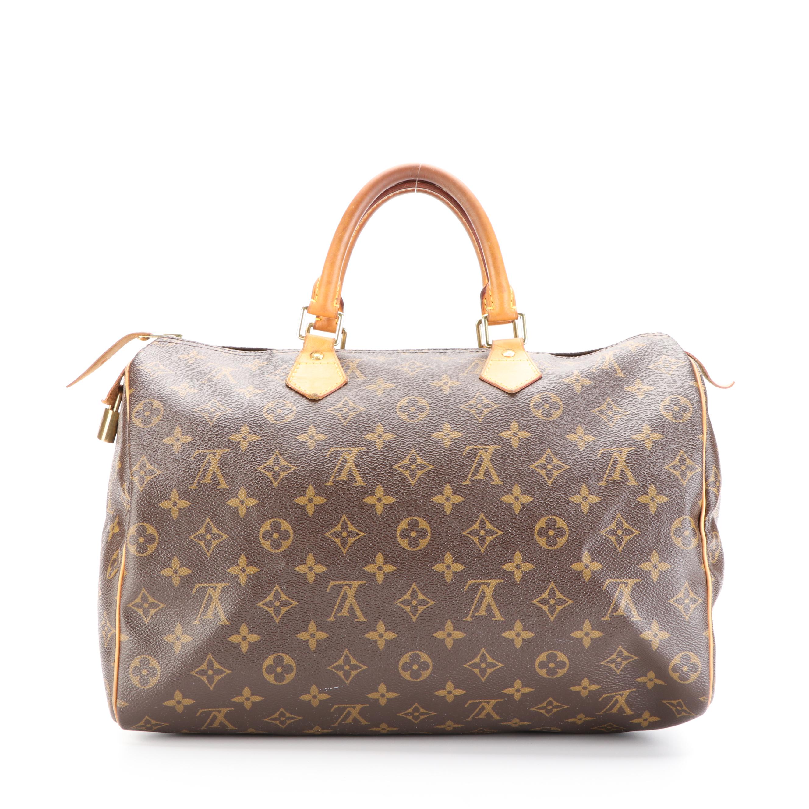 Louis Vuitton Speedy 35 in Monogram Canvas and Vachetta Leather