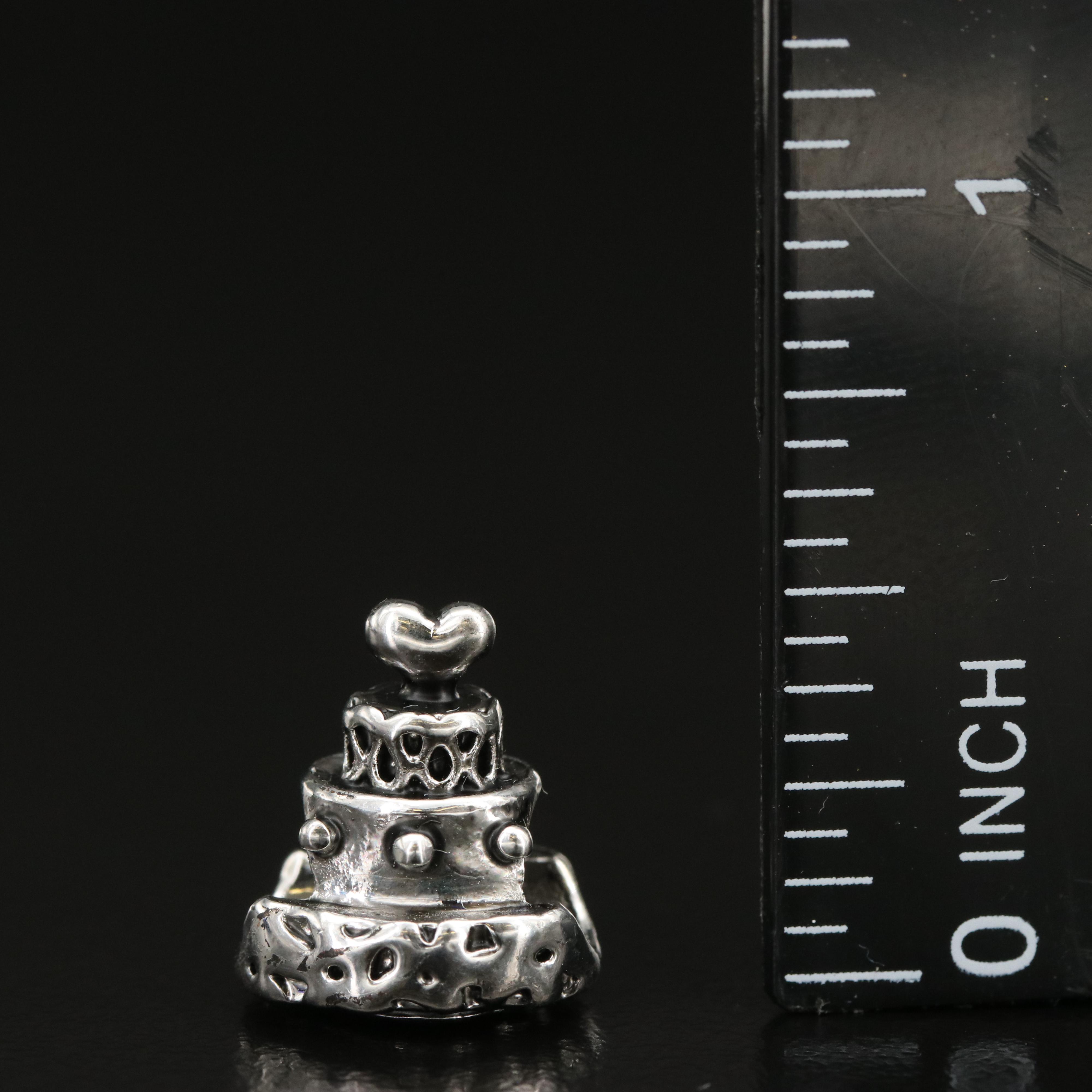 Bella Perlina Cubic Zirconia and Faux Pearl Charm Bracelet and Charms