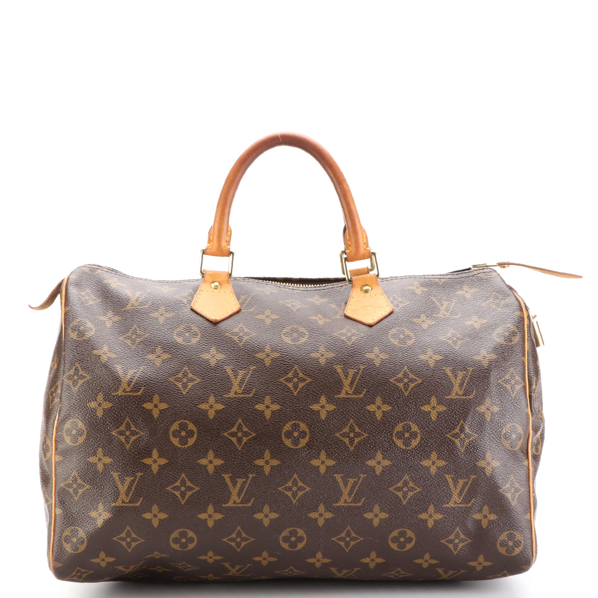 Louis Vuitton Speedy 35 in Monogram Canvas and Vachetta Leather