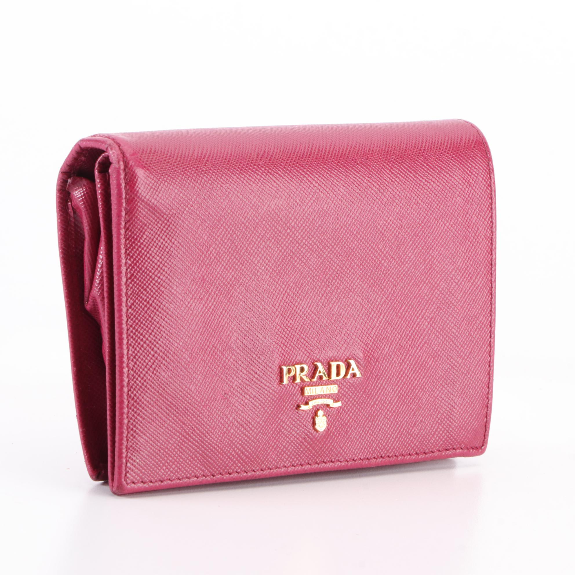 Prada Saffiano Leather Wallet with Box